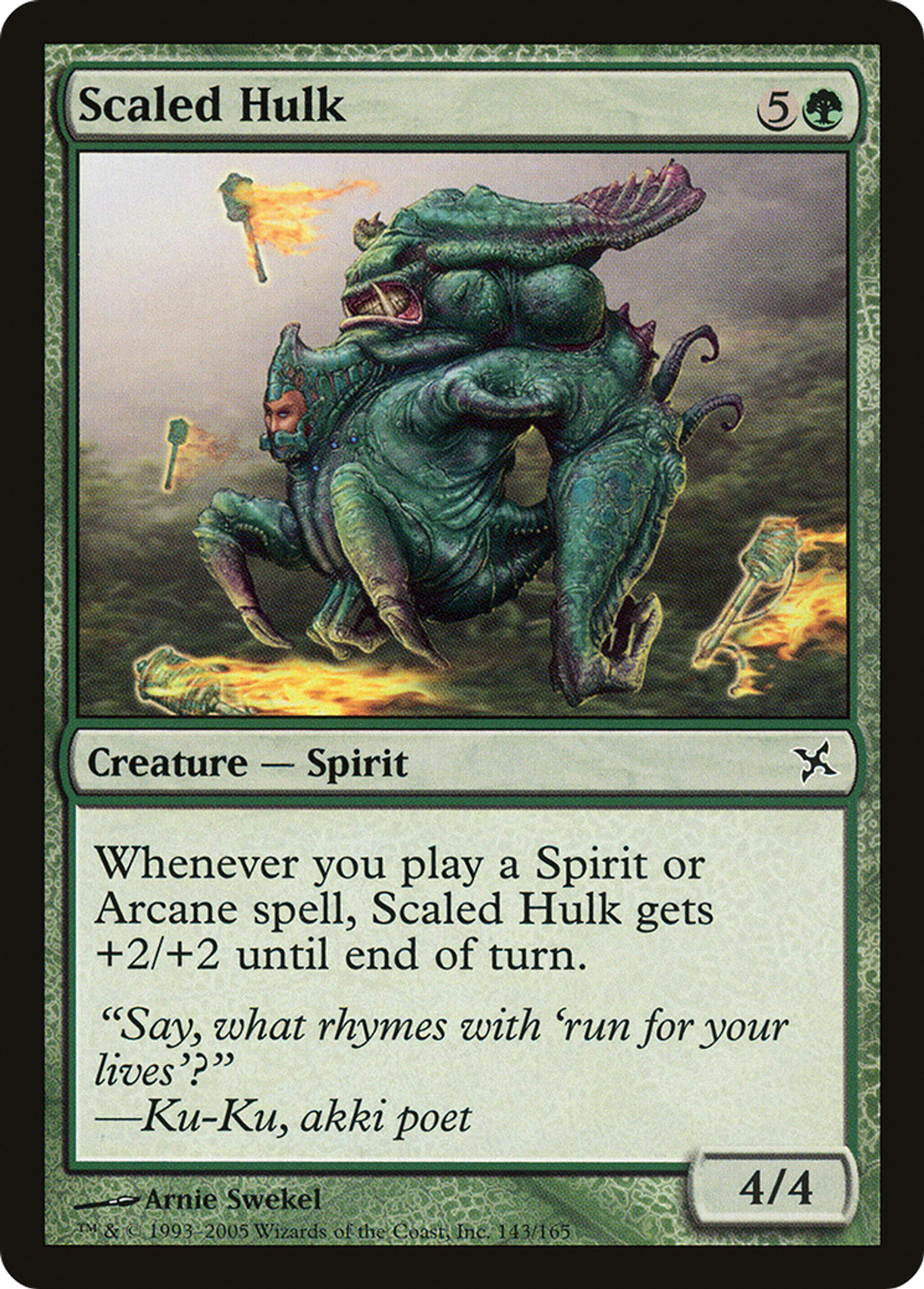 Carcasse écailleuse — Betrayers of Kamigawa — Magic: The Gathering