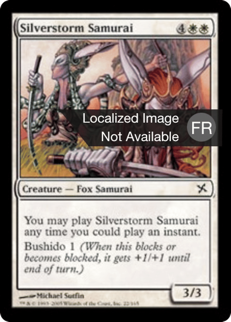 Samouraï argentorage — Betrayers of Kamigawa — Magic: The Gathering