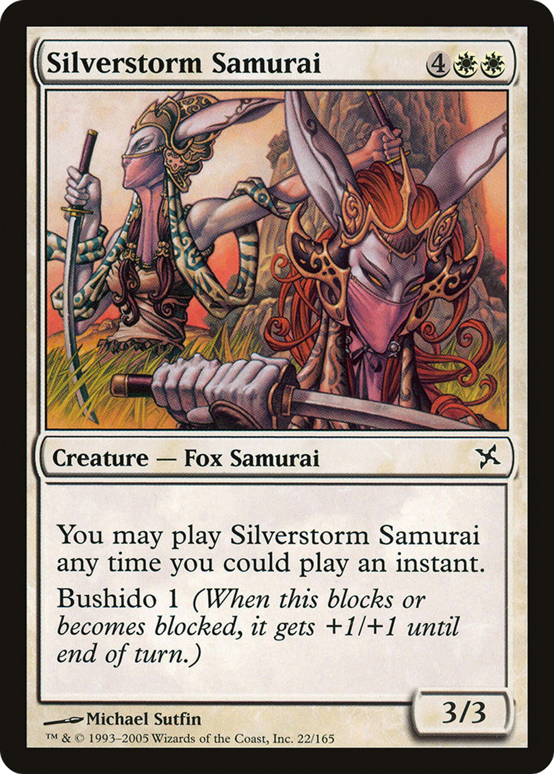 Samouraï argentorage — Betrayers of Kamigawa — Magic: The Gathering