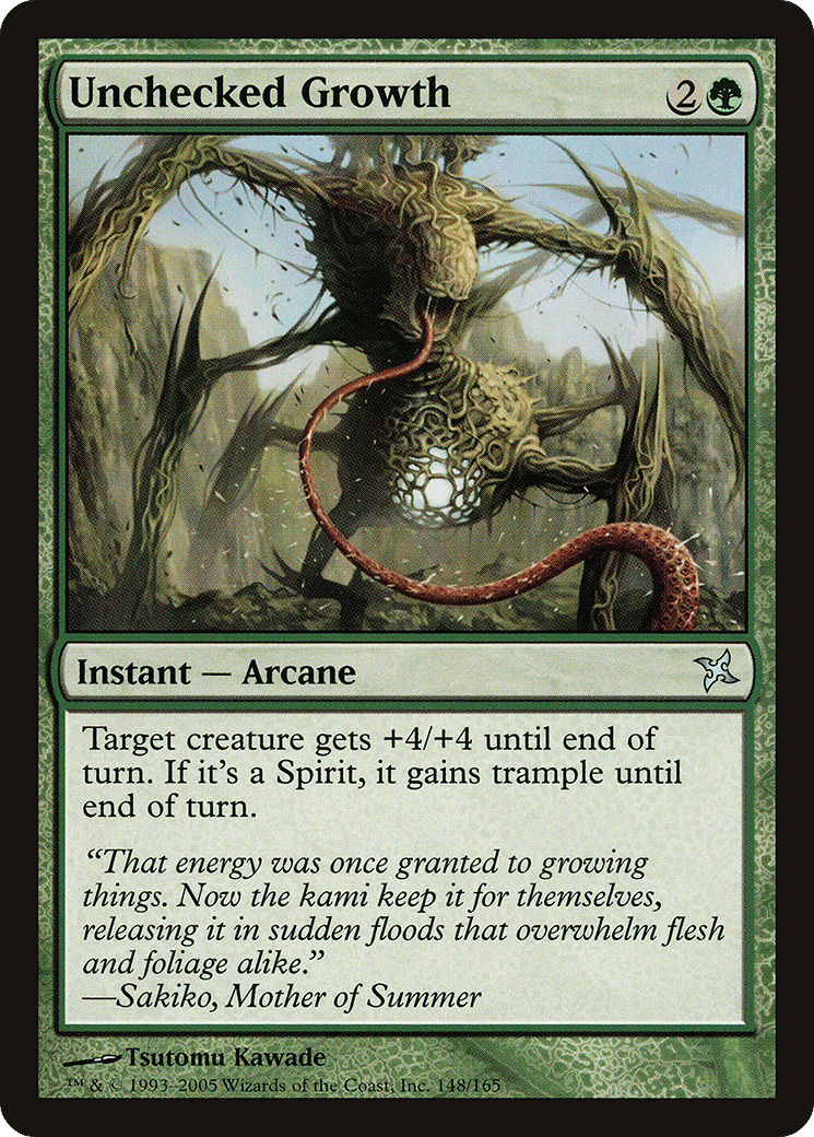 Unchecked Growth — Betrayers of Kamigawa — Magic: The Gathering