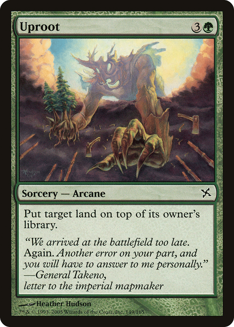 Uproot — Betrayers of Kamigawa — Magic: The Gathering