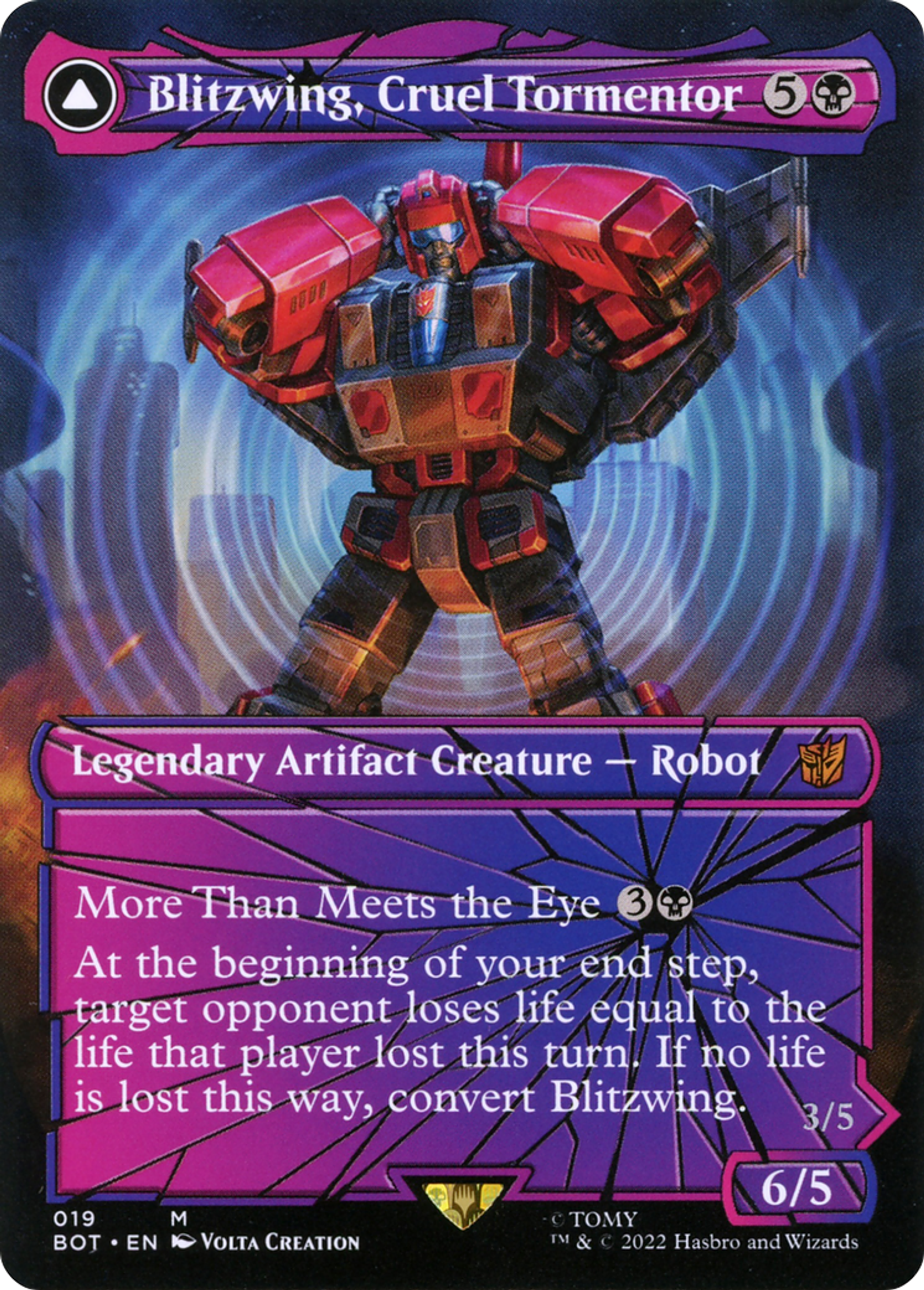 Blitzwing, Cruel Tormentor // Blitzwing, Adaptive Assailant — Transformers — Magic: The Gathering