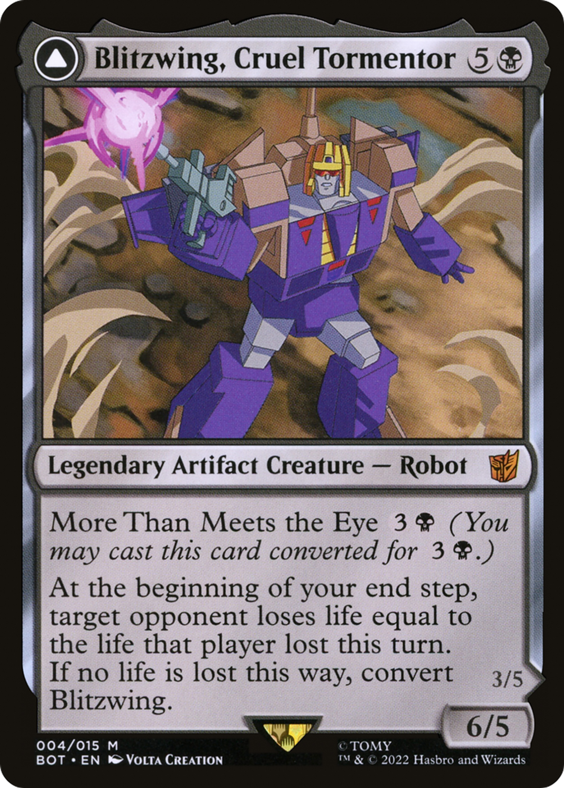 Blitzwing, Cruel Tormentor // Blitzwing, Adaptive Assailant — Transformers — Magic: The Gathering