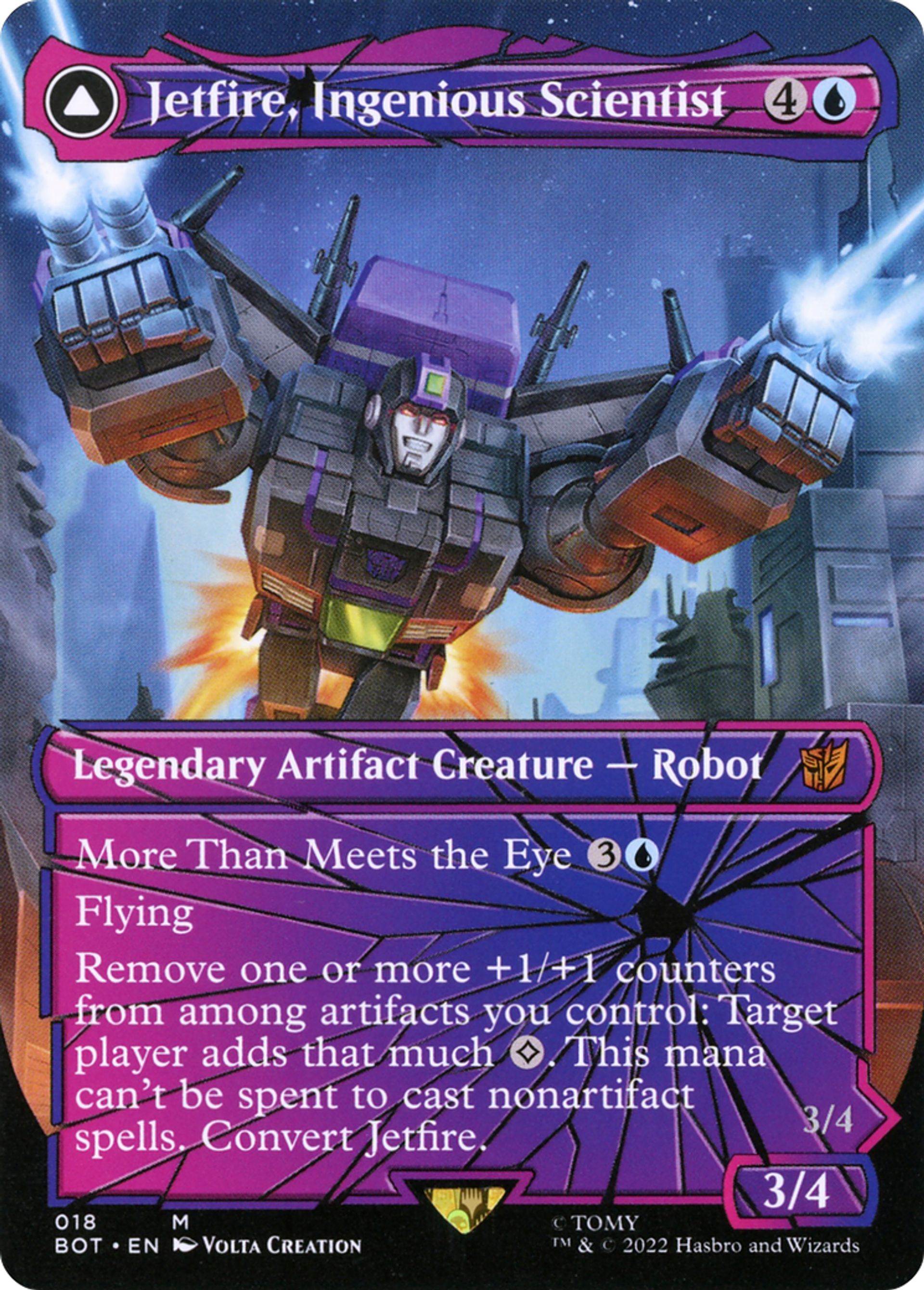 Jetfire, Ingenious Scientist // Jetfire, Air Guardian — Transformers — Magic: The Gathering