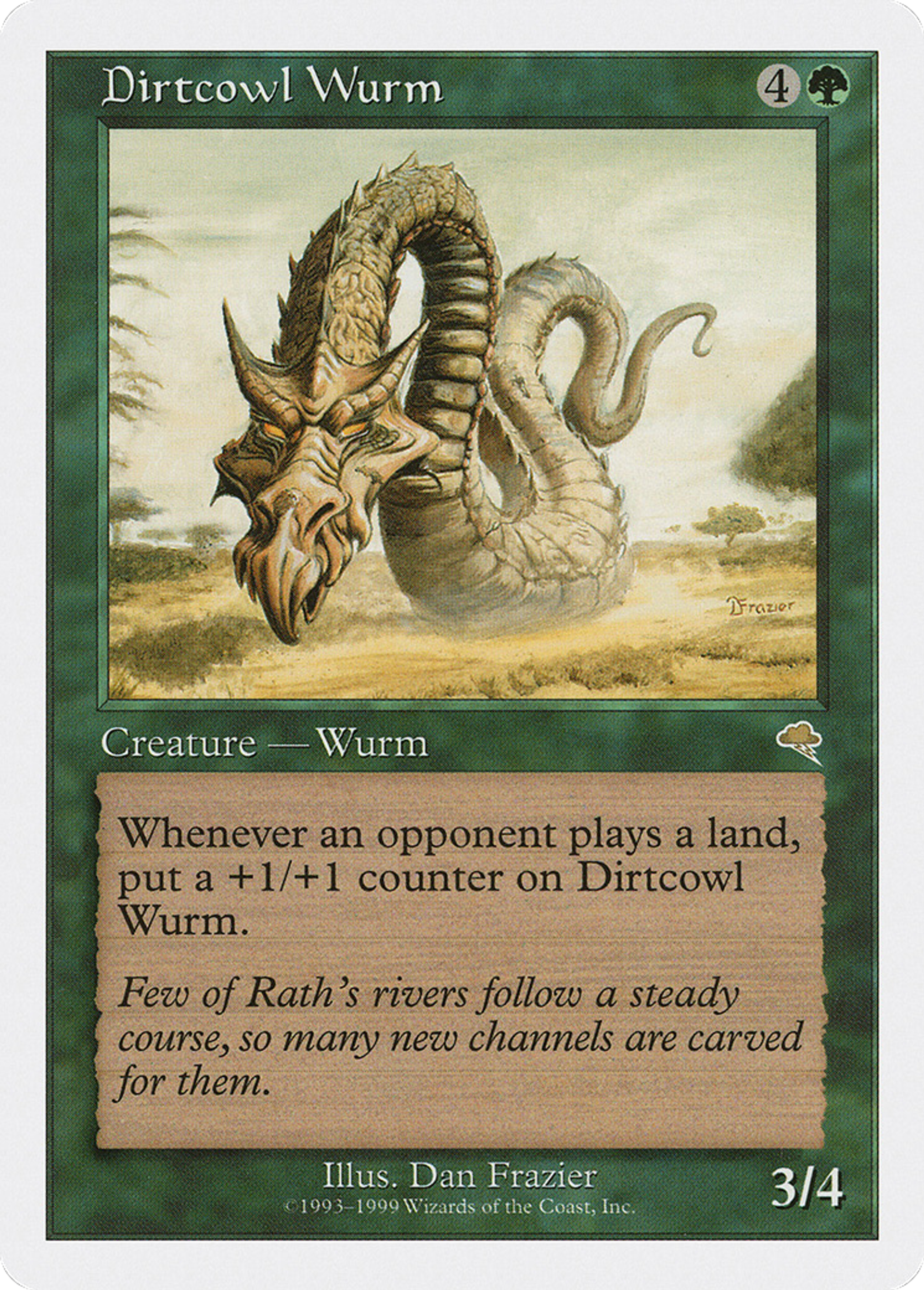 Dirtcowl Wurm — Battle Royale Box Set — Magic: The Gathering