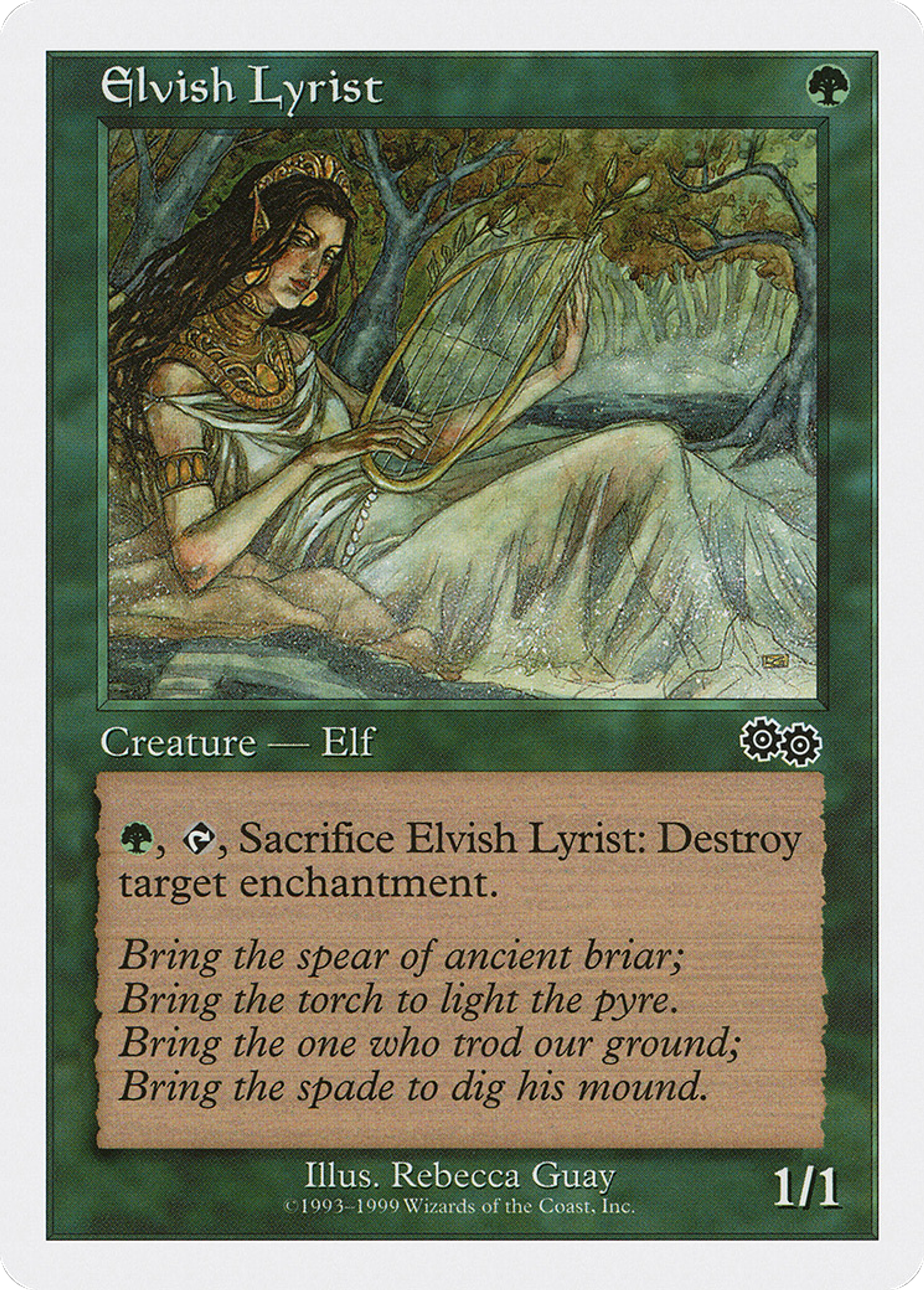 Elvish Lyrist — Battle Royale Box Set — Magic: The Gathering