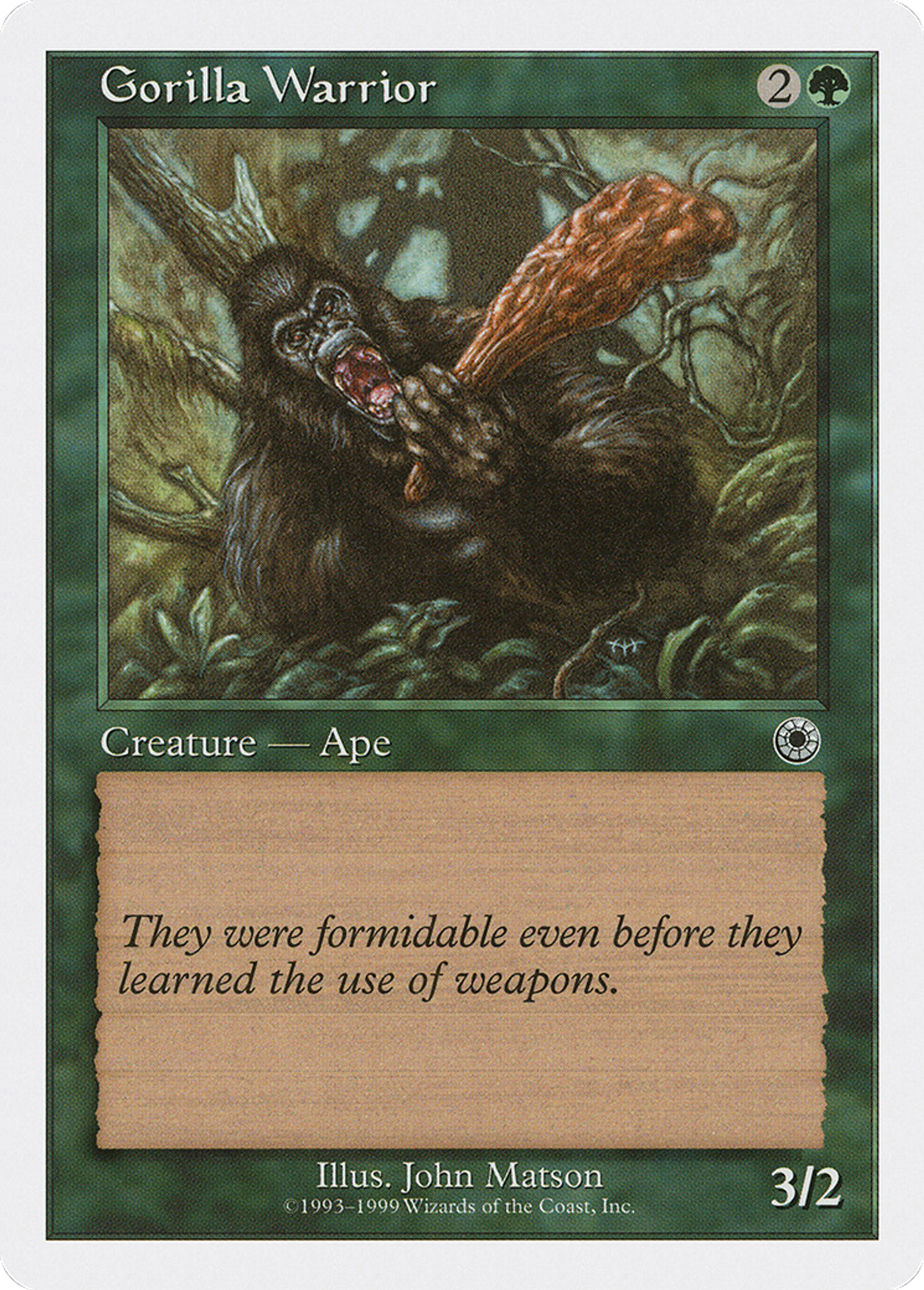 Gorilla Warrior — Battle Royale Box Set — Magic: The Gathering