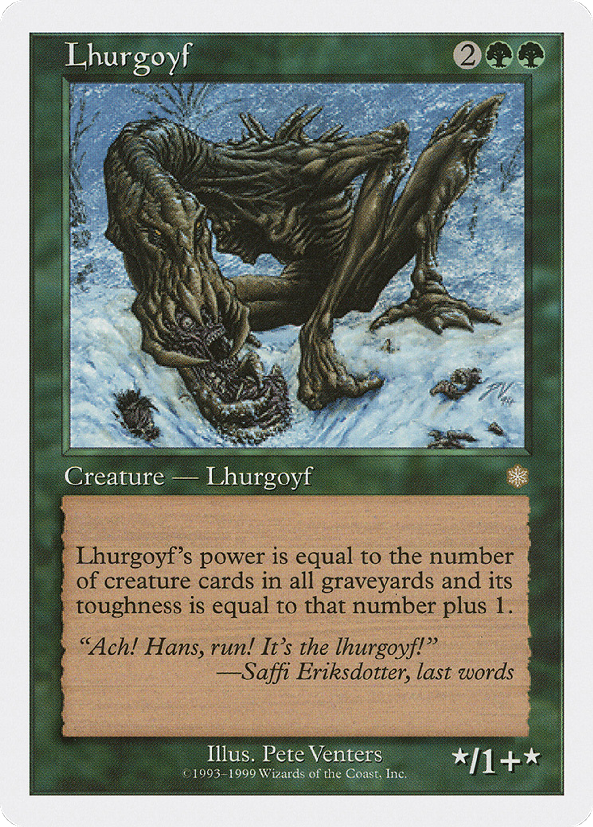 Lhurgoyf — Battle Royale Box Set — Magic: The Gathering