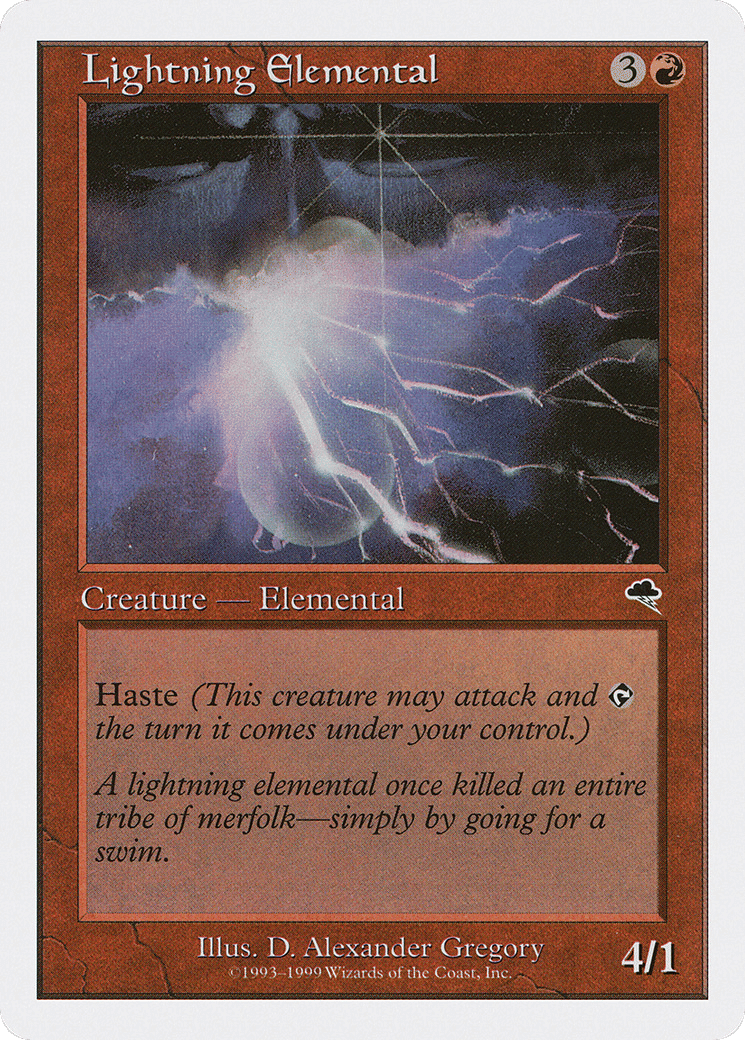 Lightning Elemental — Battle Royale Box Set — Magic: The Gathering