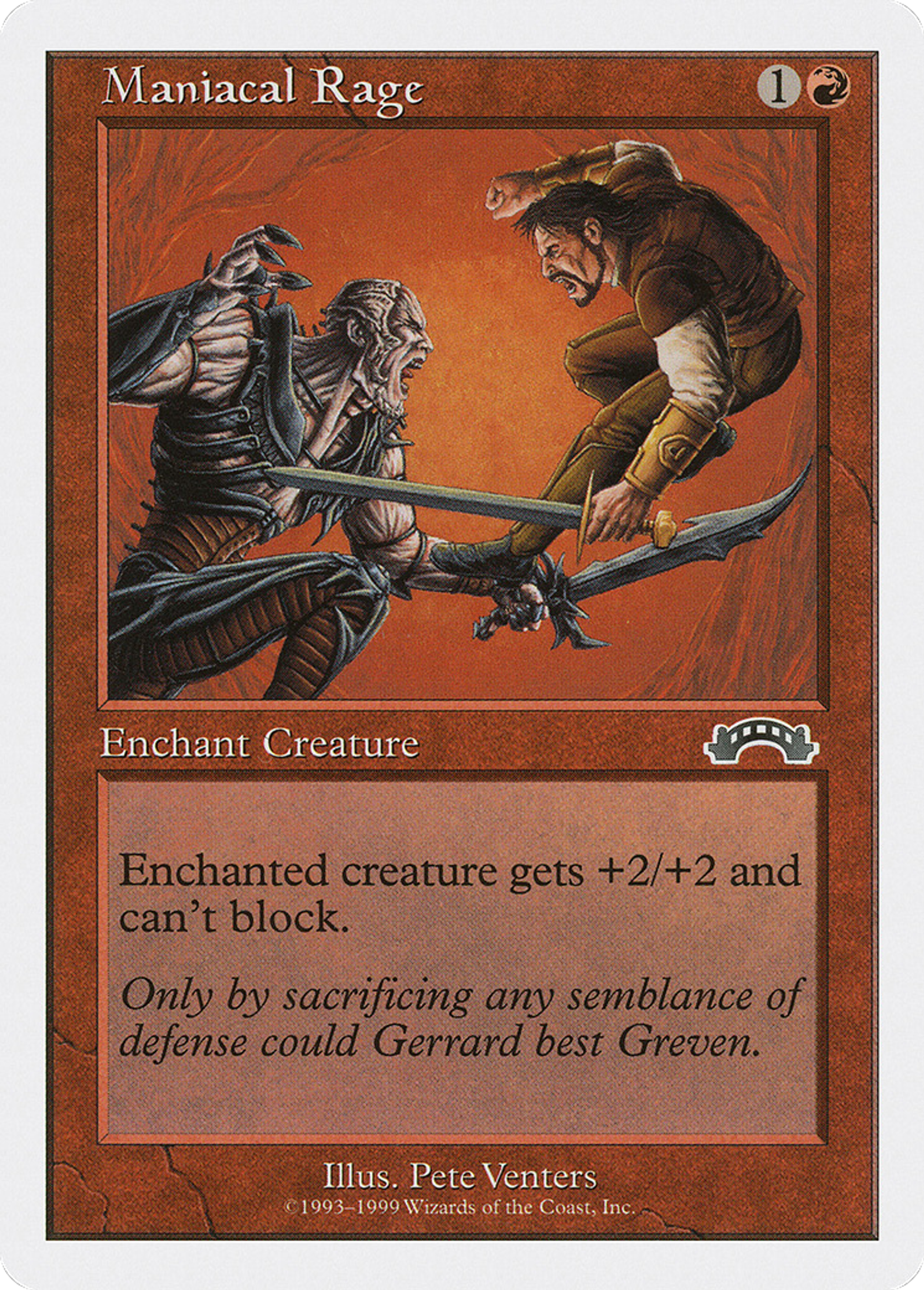 Maniacal Rage — Battle Royale Box Set — Magic: The Gathering
