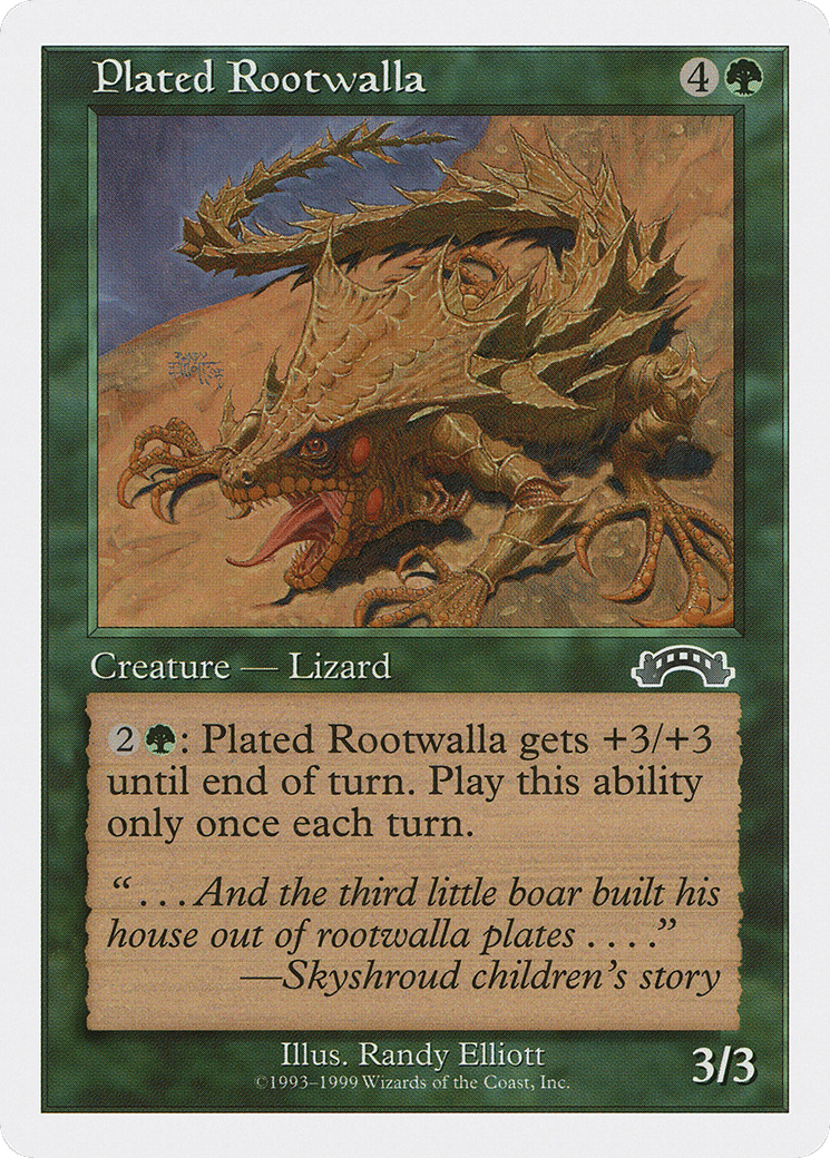 Plated Rootwalla — Battle Royale Box Set — Magic: The Gathering