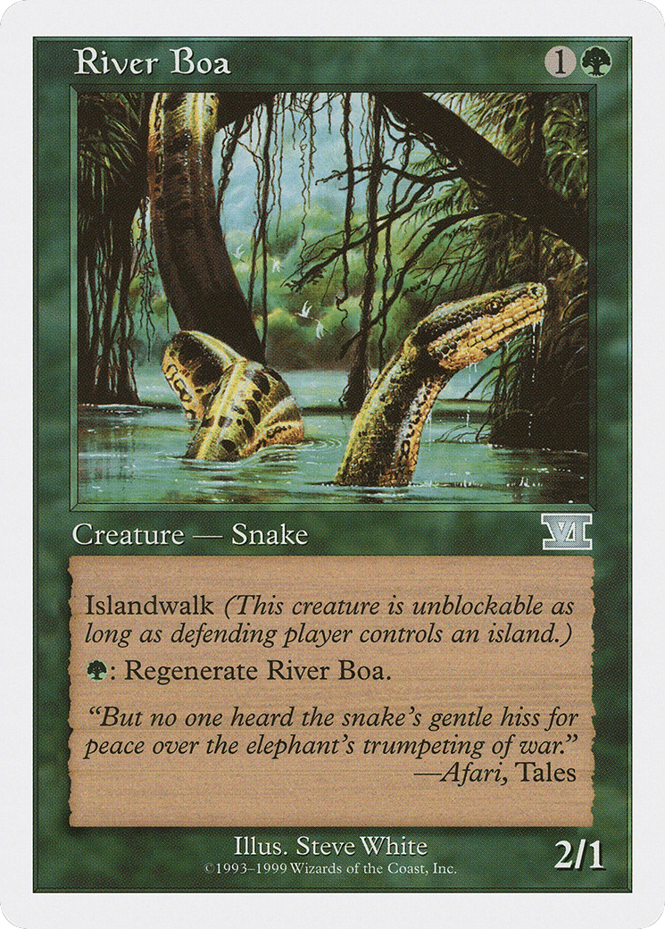 River Boa — Battle Royale Box Set — Magic: The Gathering
