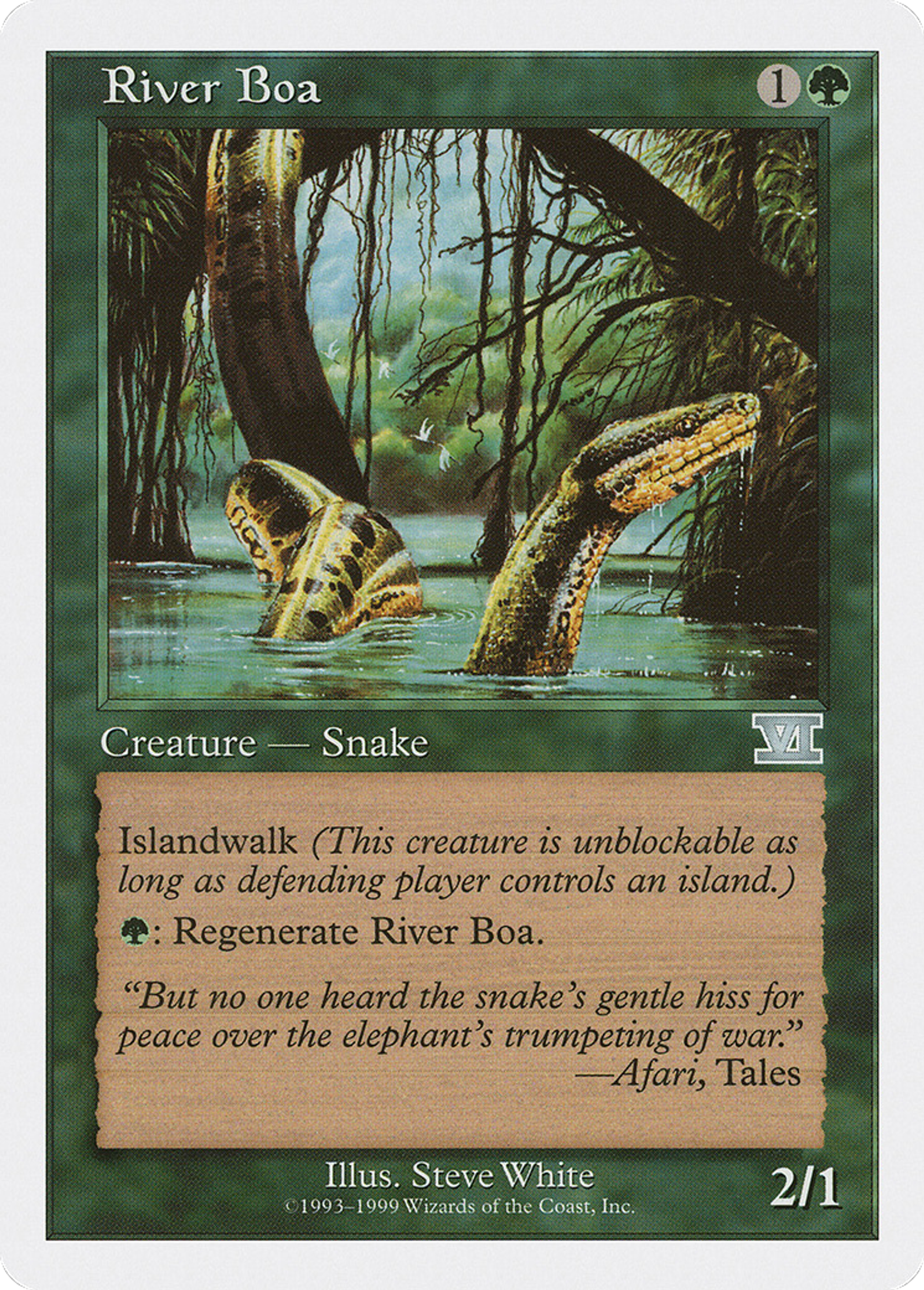 Boa des rivières — Battle Royale Box Set — Magic: The Gathering