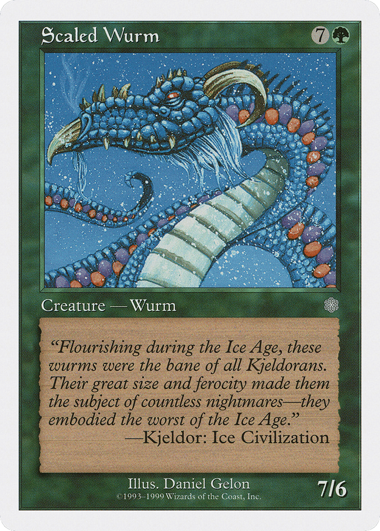 Scaled Wurm — Battle Royale Box Set — Magic: The Gathering