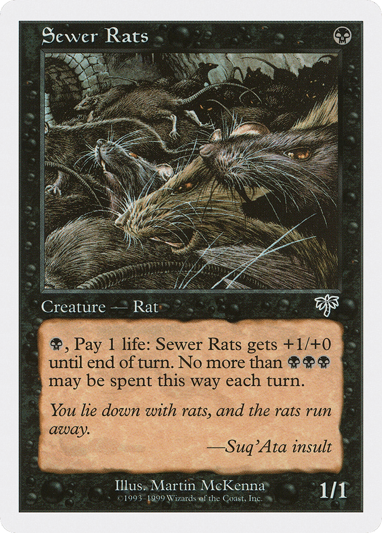 Sewer Rats — Battle Royale Box Set — Magic: The Gathering