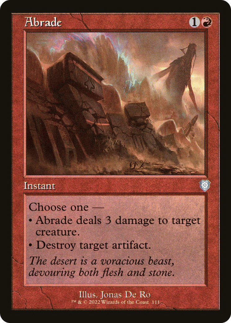 Abrade — The Brothers' War Commander — Magic: The Gathering