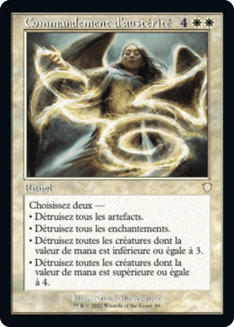 Commandement d'austérité — The Brothers' War Commander — Magic: The Gathering
