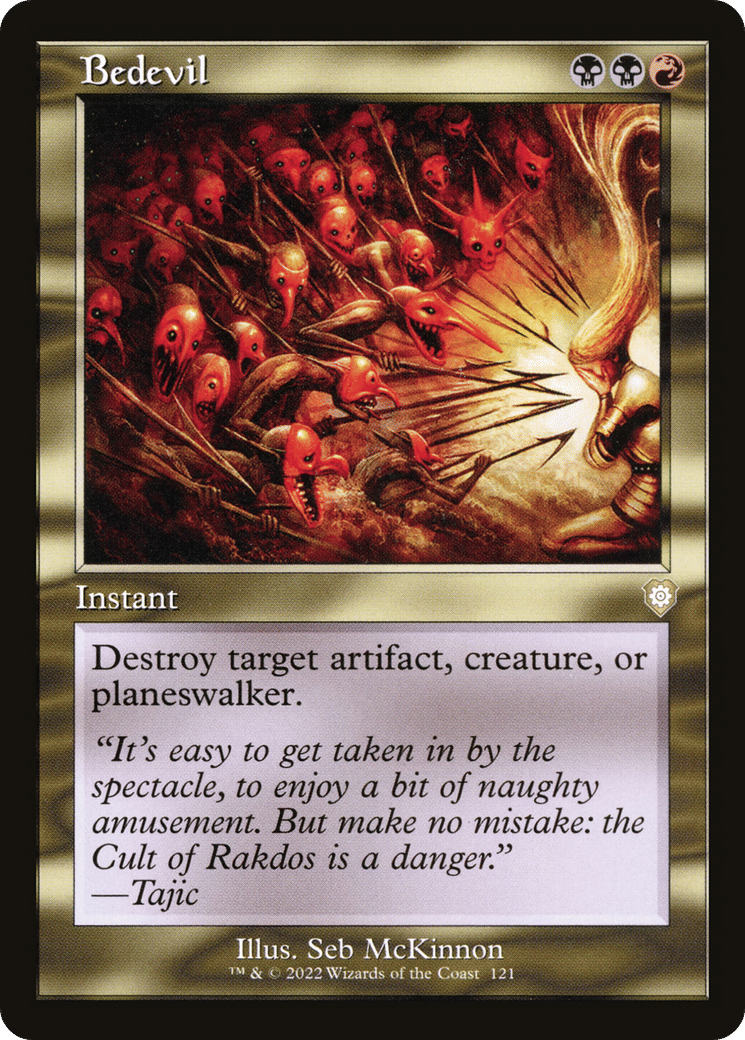 Bedevil — The Brothers' War Commander — Magic: The Gathering