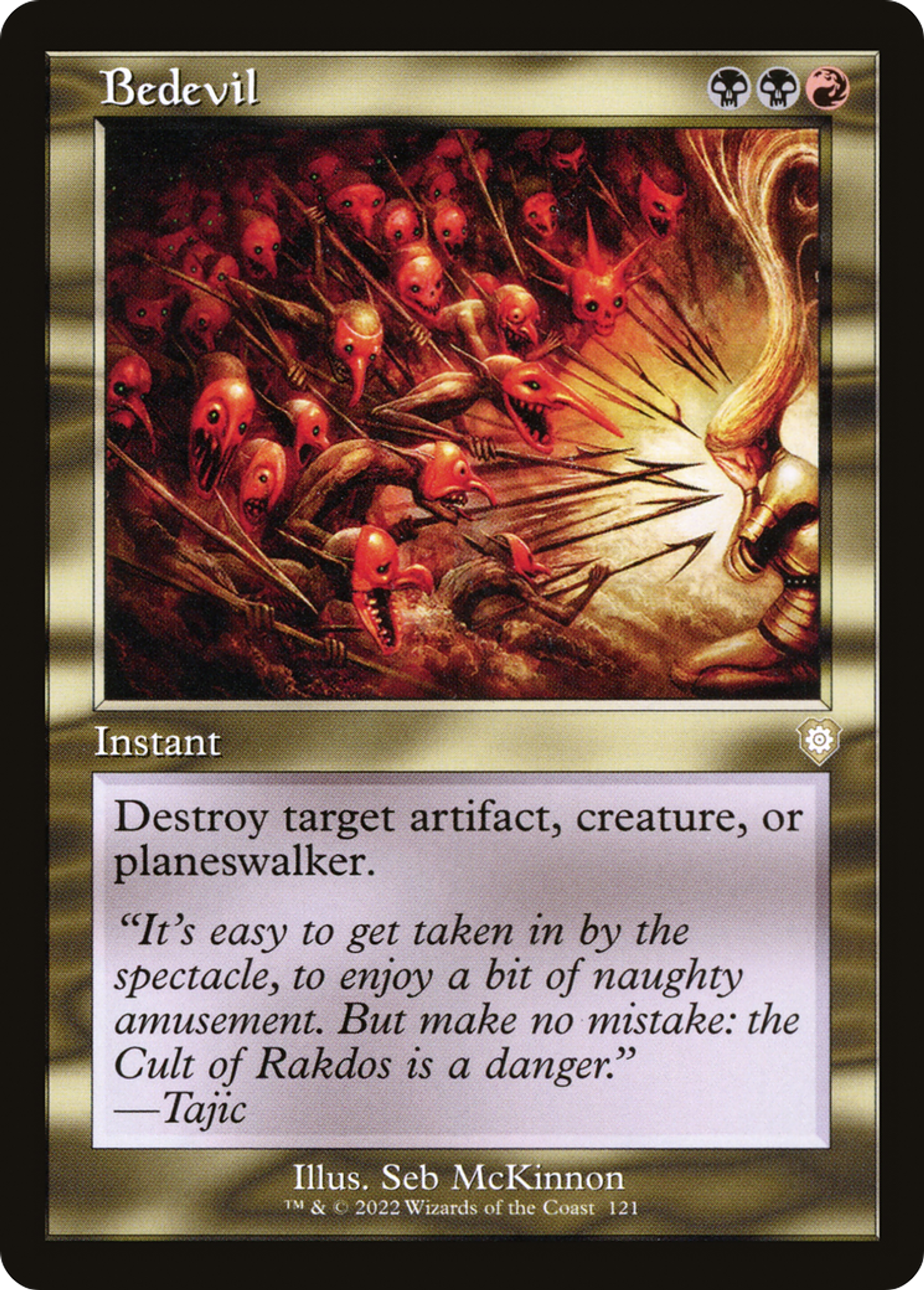 Bedevil — The Brothers' War Commander — Magic: The Gathering