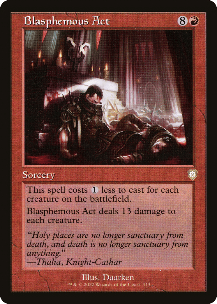 Blasphemous Act — The Brothers' War Commander — Magic: The Gathering