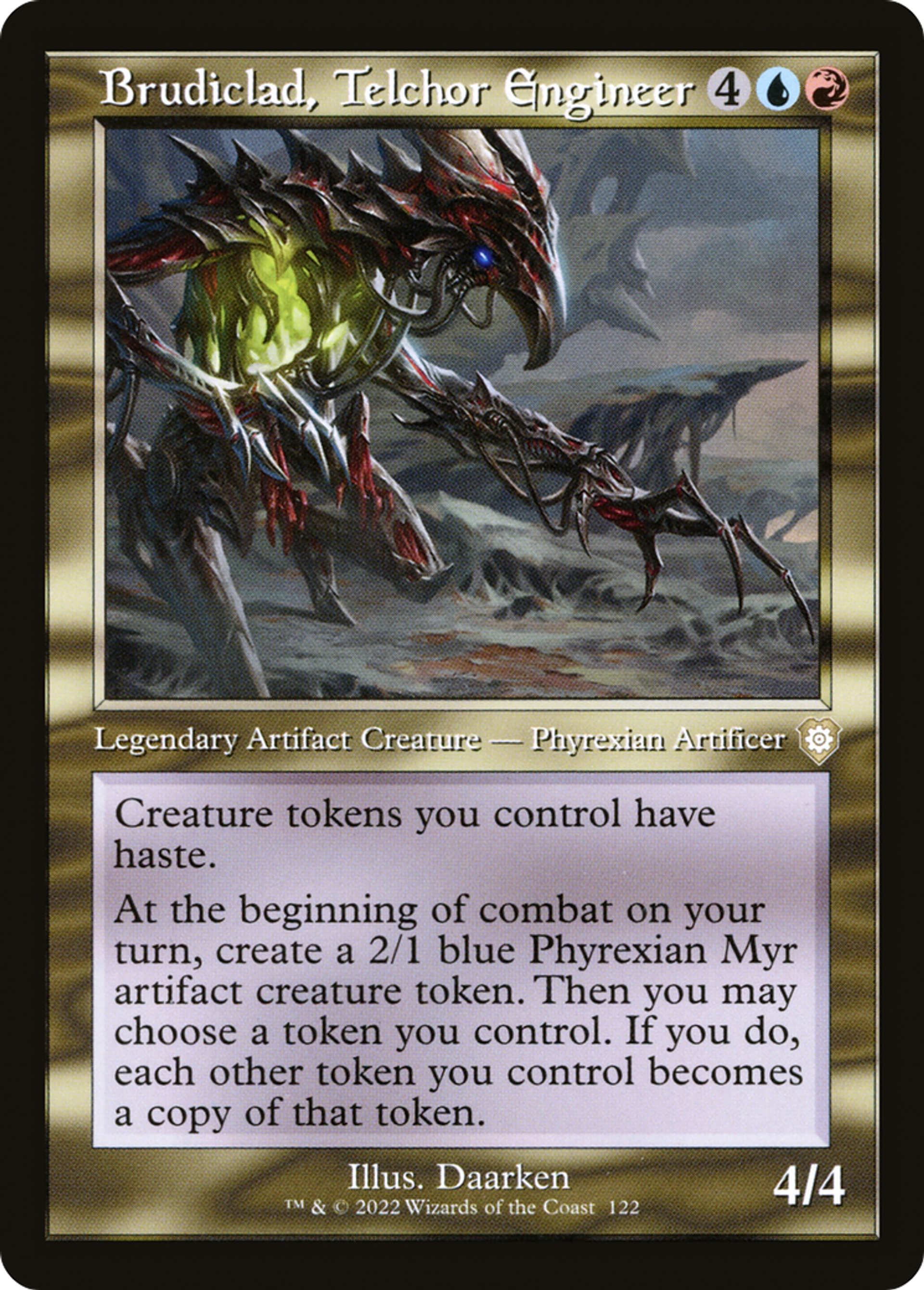 Brudiclad, Telchor Engineer — The Brothers' War Commander — Magic: The Gathering