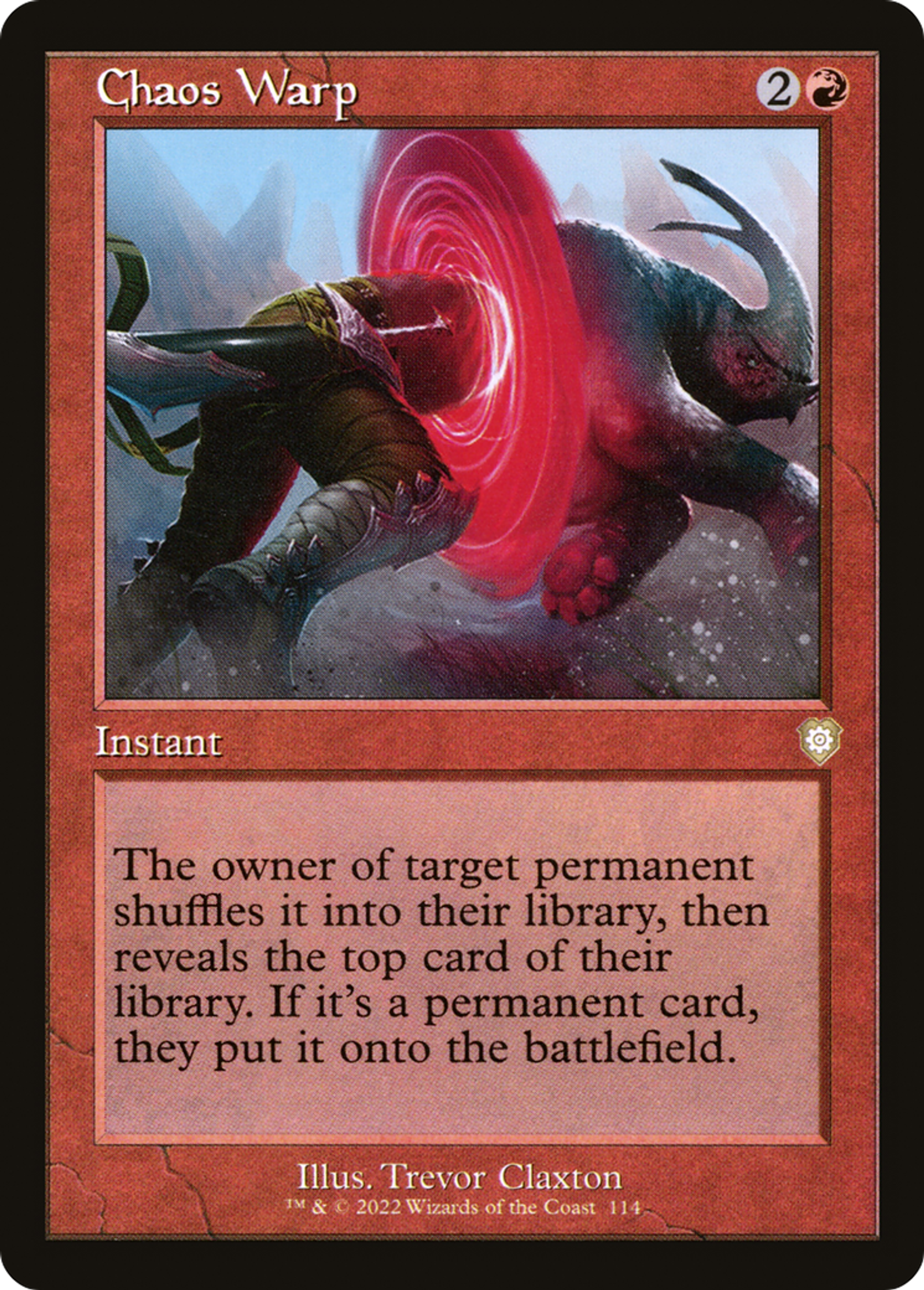 Chaos Warp — The Brothers' War Commander — Magic: The Gathering