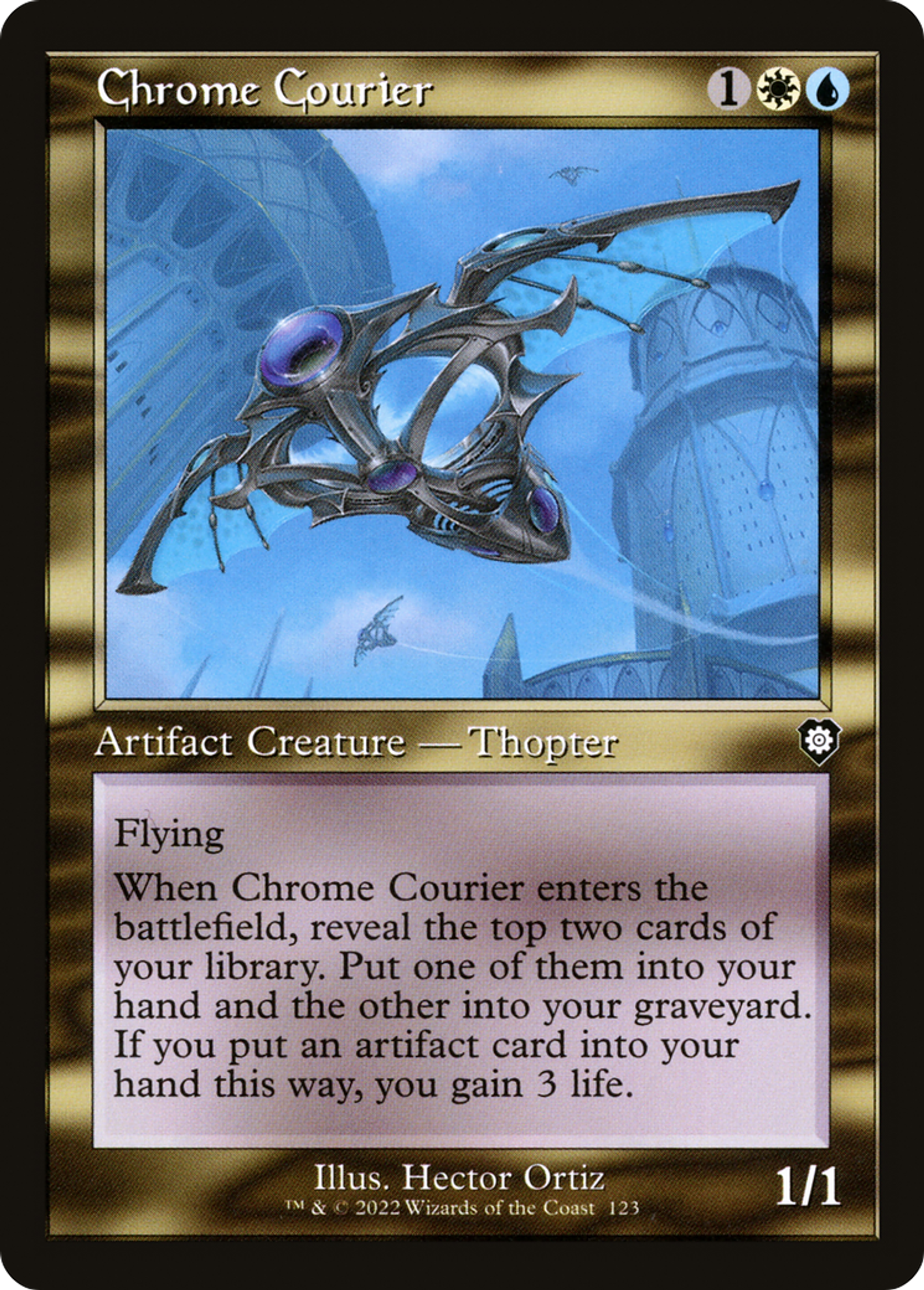 Chrome Courier — The Brothers' War Commander — Magic: The Gathering