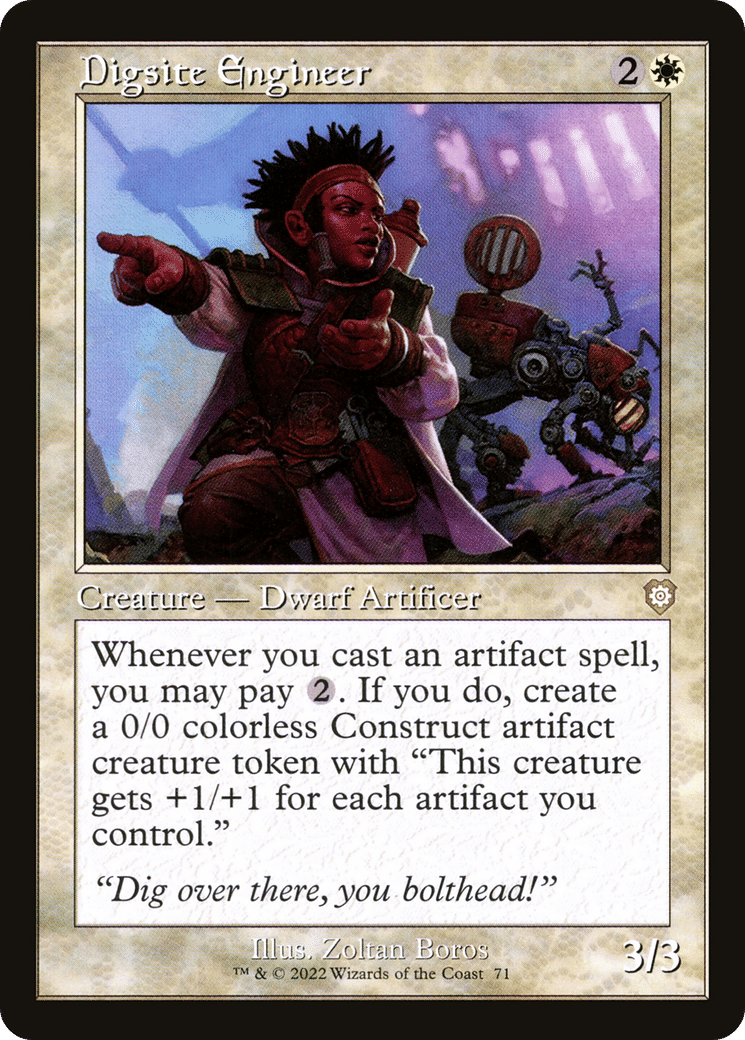 Digsite Engineer — The Brothers' War Commander — Magic: The Gathering