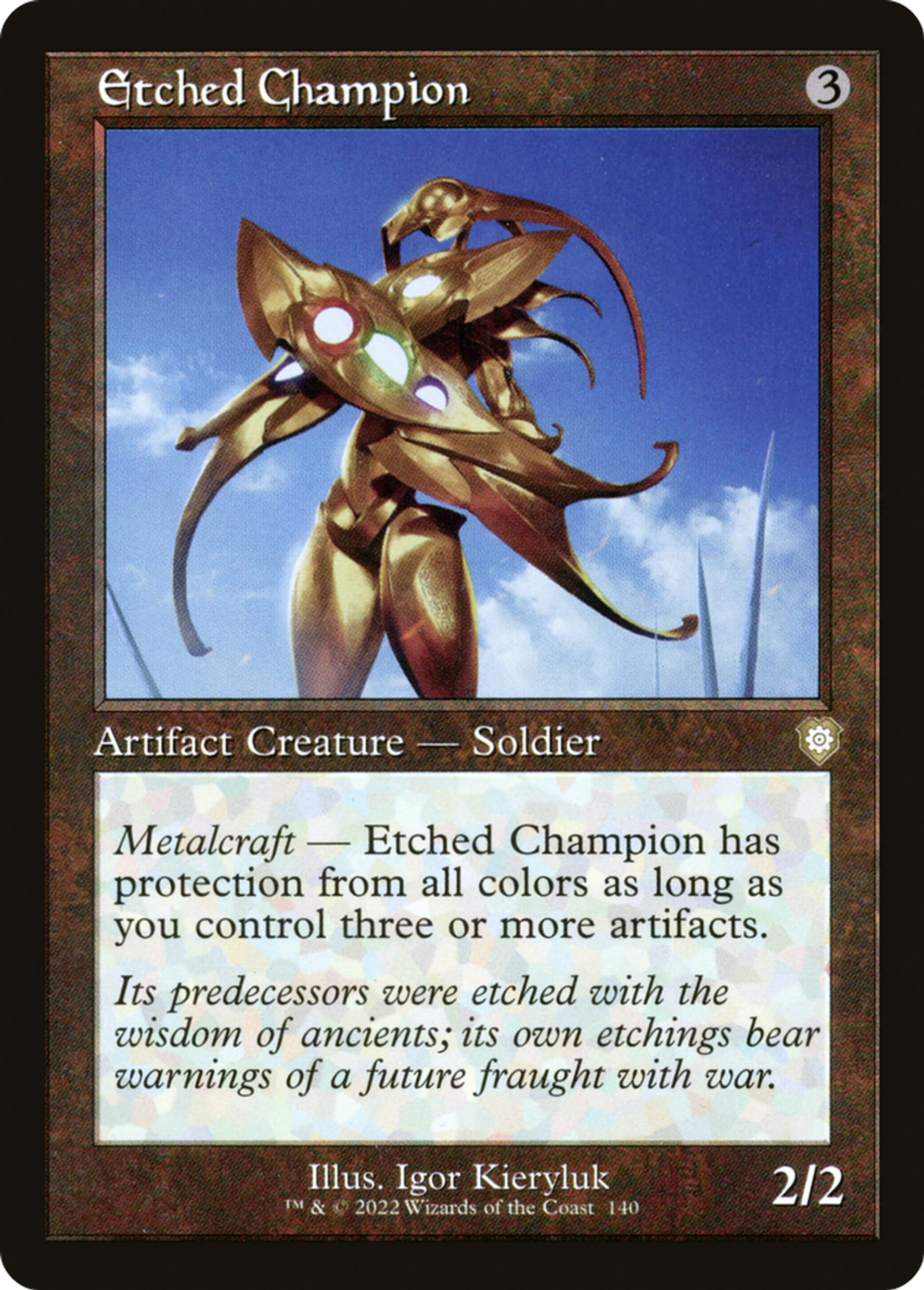 Champion gravé — The Brothers' War Commander — Magic: The Gathering