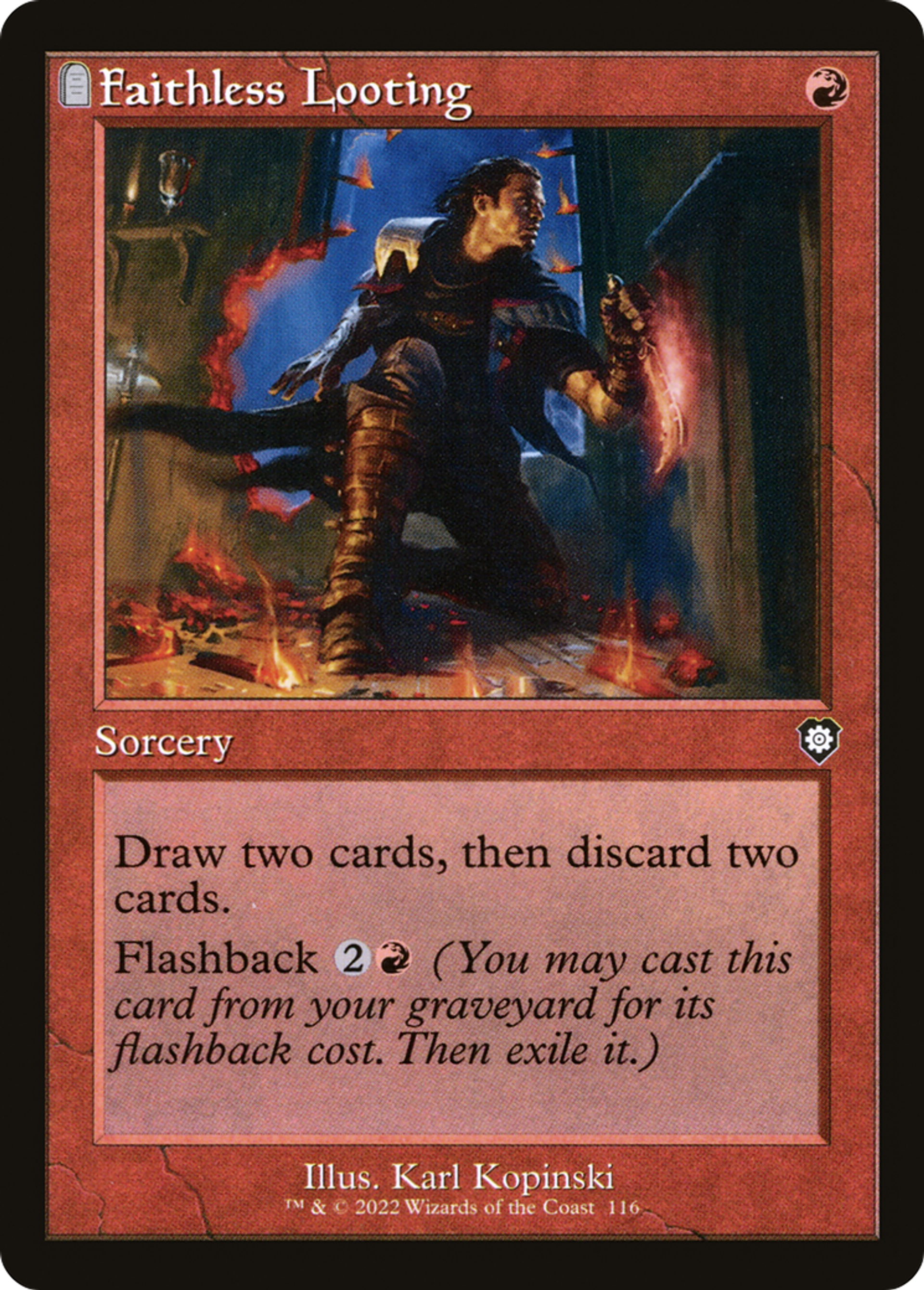 Faithless Looting — The Brothers' War Commander — Magic: The Gathering