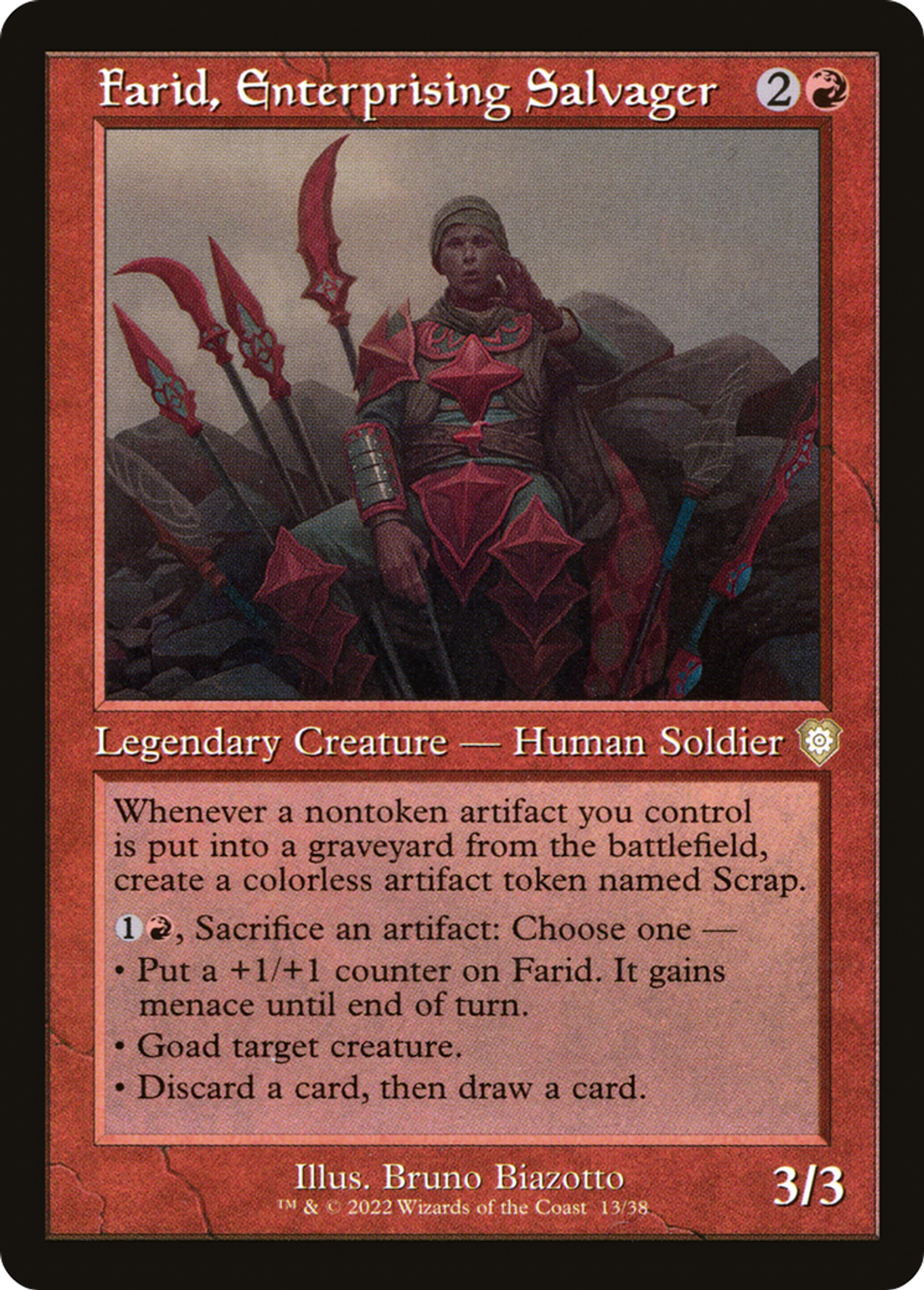 Farid, récupérateur entreprenant — The Brothers' War Commander — Magic: The Gathering