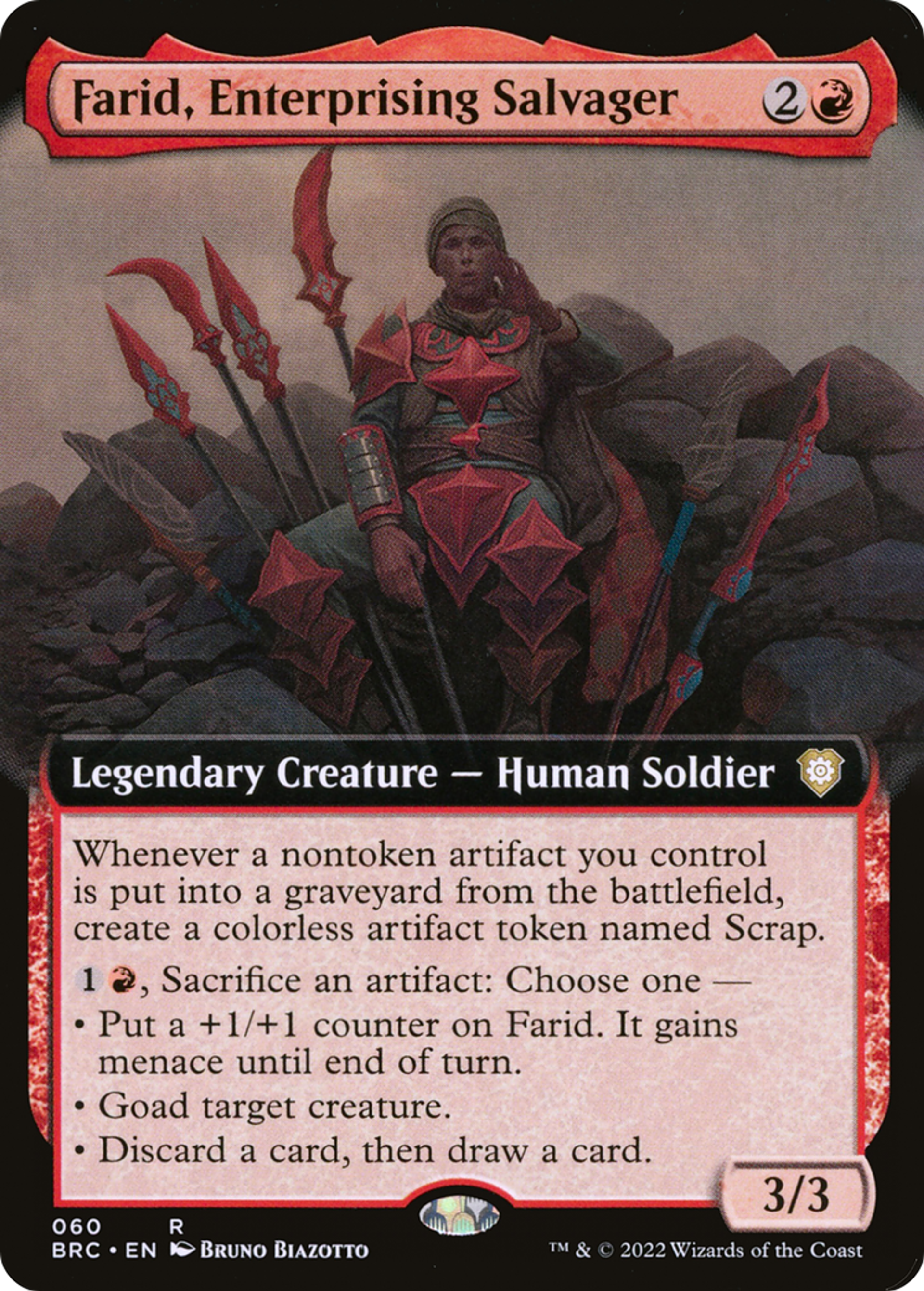 Farid, Enterprising Salvager — The Brothers' War Commander — Magic: The Gathering
