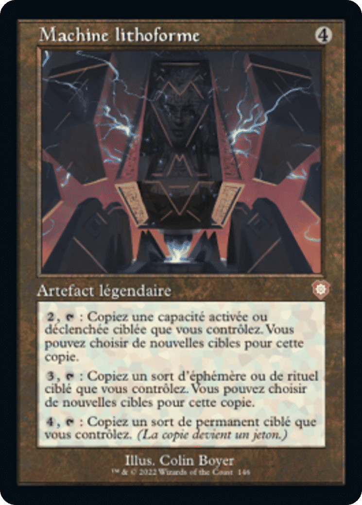 Machine lithoforme from The Brothers' War Commander - Magic: The Gathering