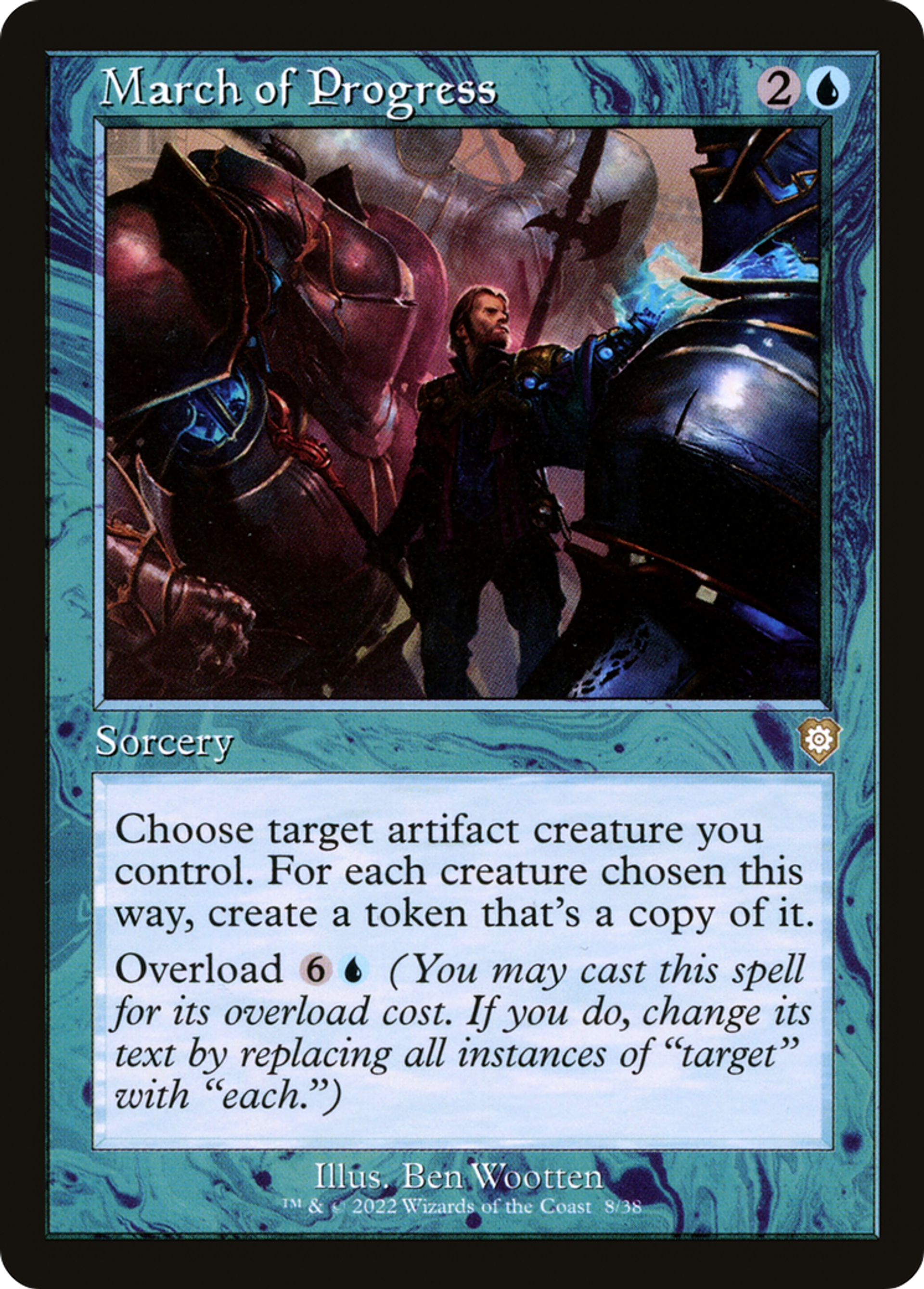 Marche du progrès — The Brothers' War Commander — Magic: The Gathering
