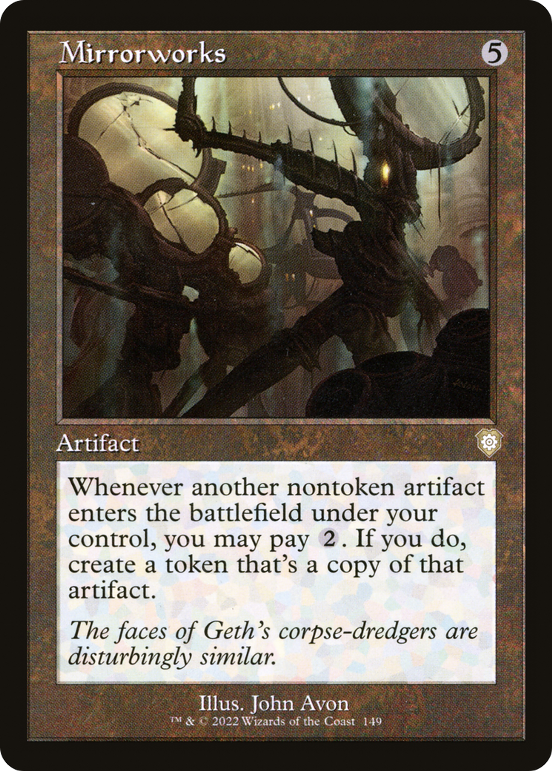 Chantier de miroirs — The Brothers' War Commander — Magic: The Gathering