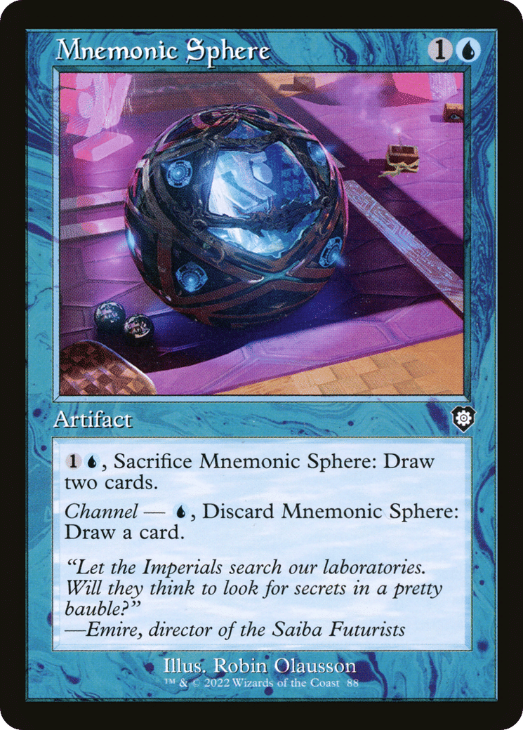 Mnemonic Sphere — The Brothers' War Commander — Magic: The Gathering