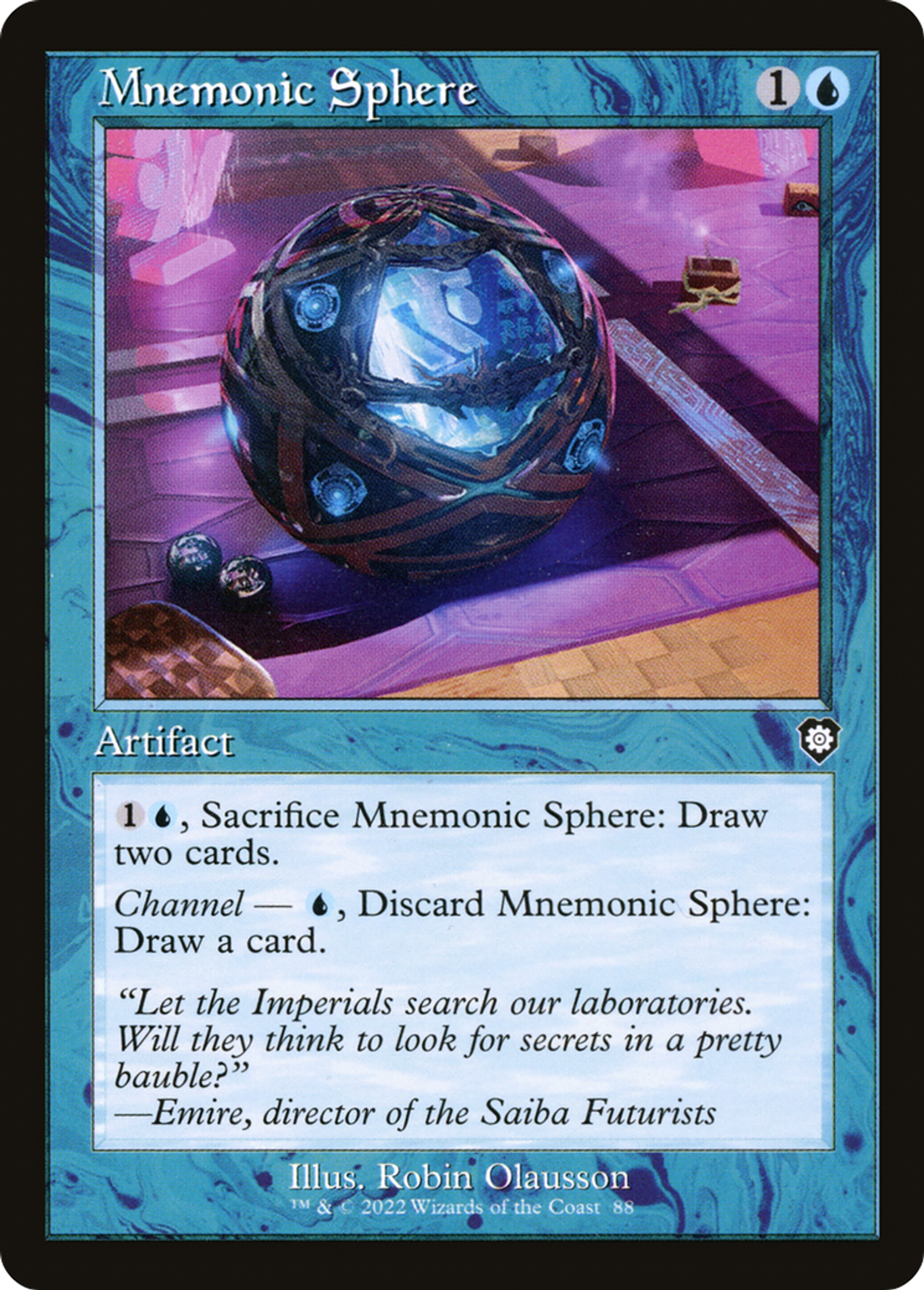 Mnemonic Sphere — The Brothers' War Commander — Magic: The Gathering