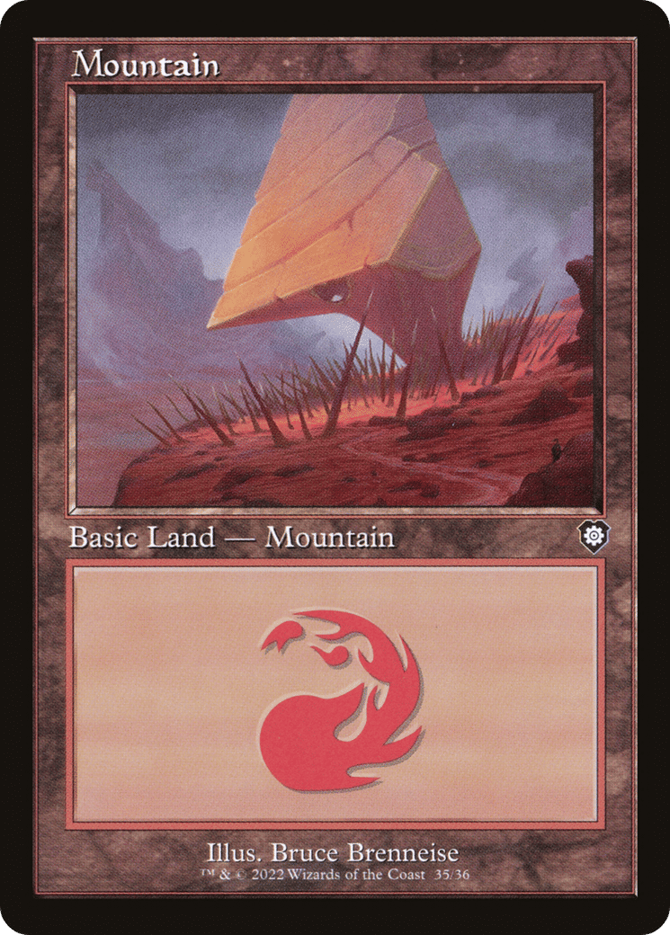 Mountain — The Brothers' War Commander — Magic: The Gathering