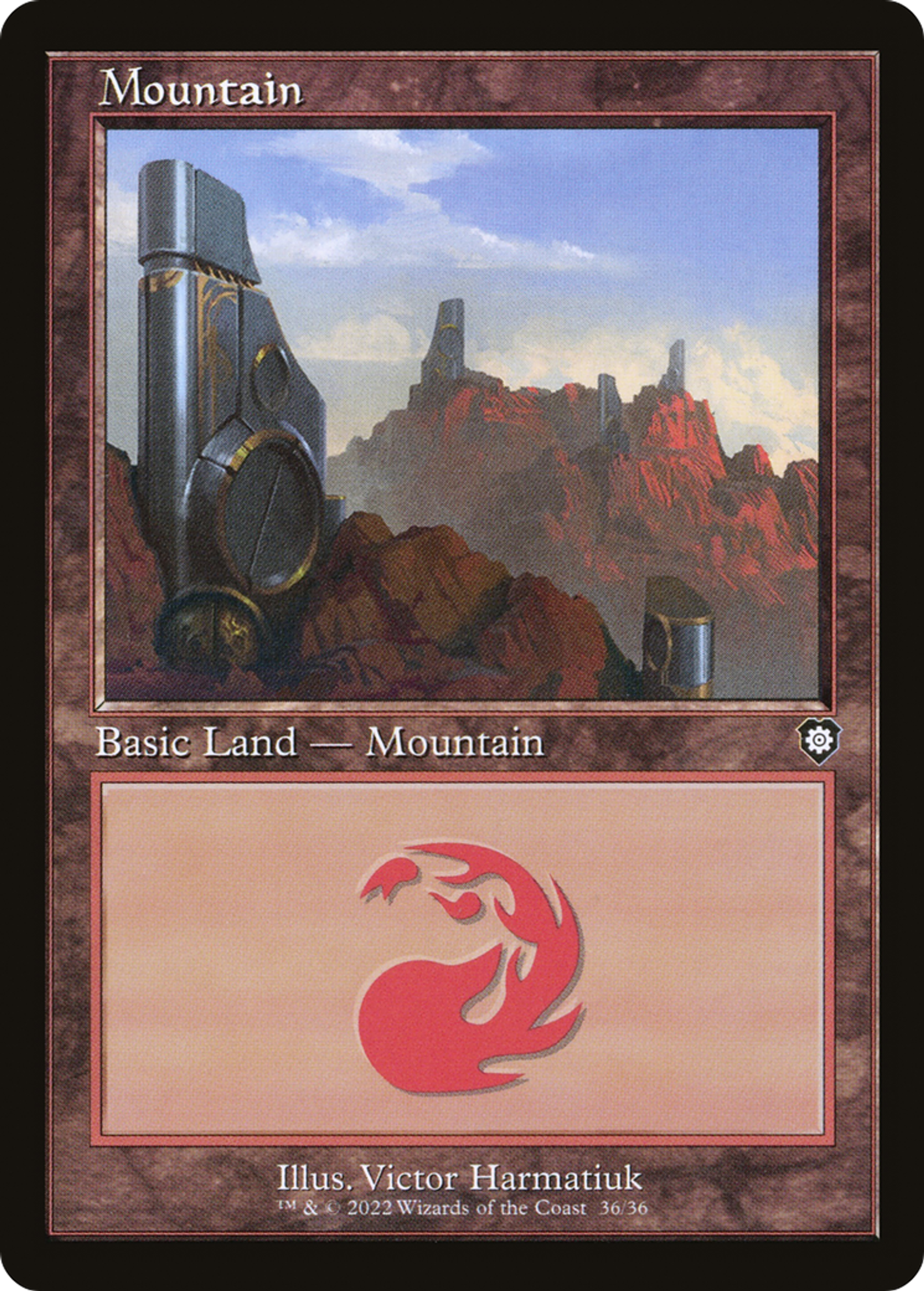 Mountain — The Brothers' War Commander — Magic: The Gathering