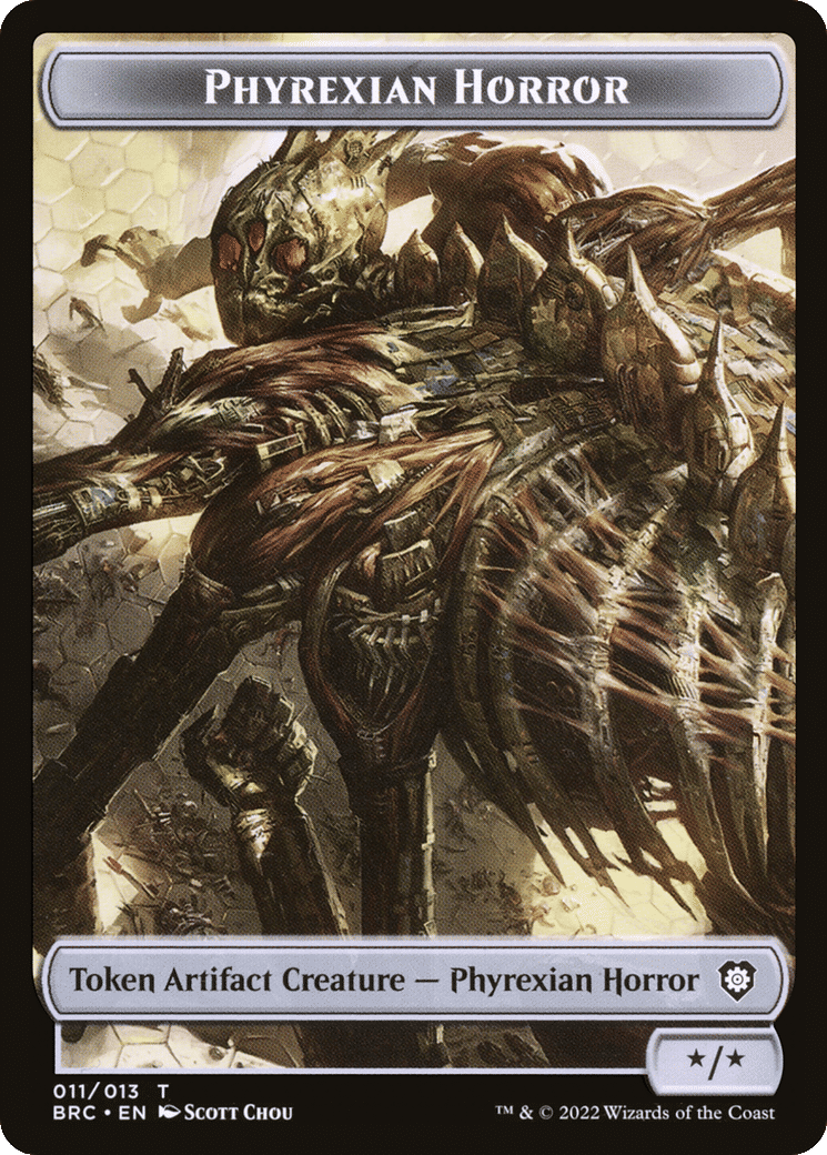Phyrexian Horror — The Brothers' War Commander — Magic: The Gathering