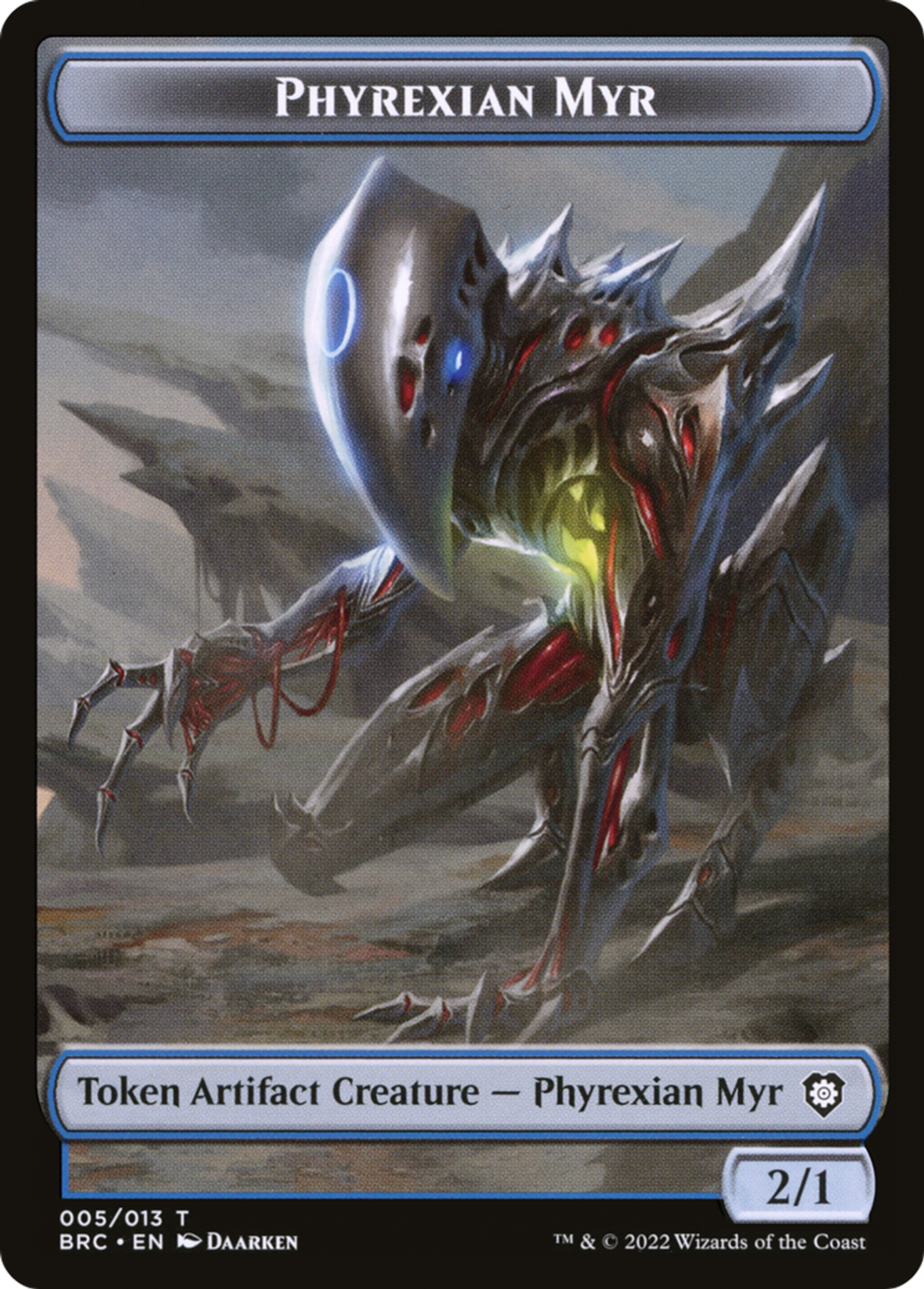 Phyrexian Myr — The Brothers' War Commander — Magic: The Gathering