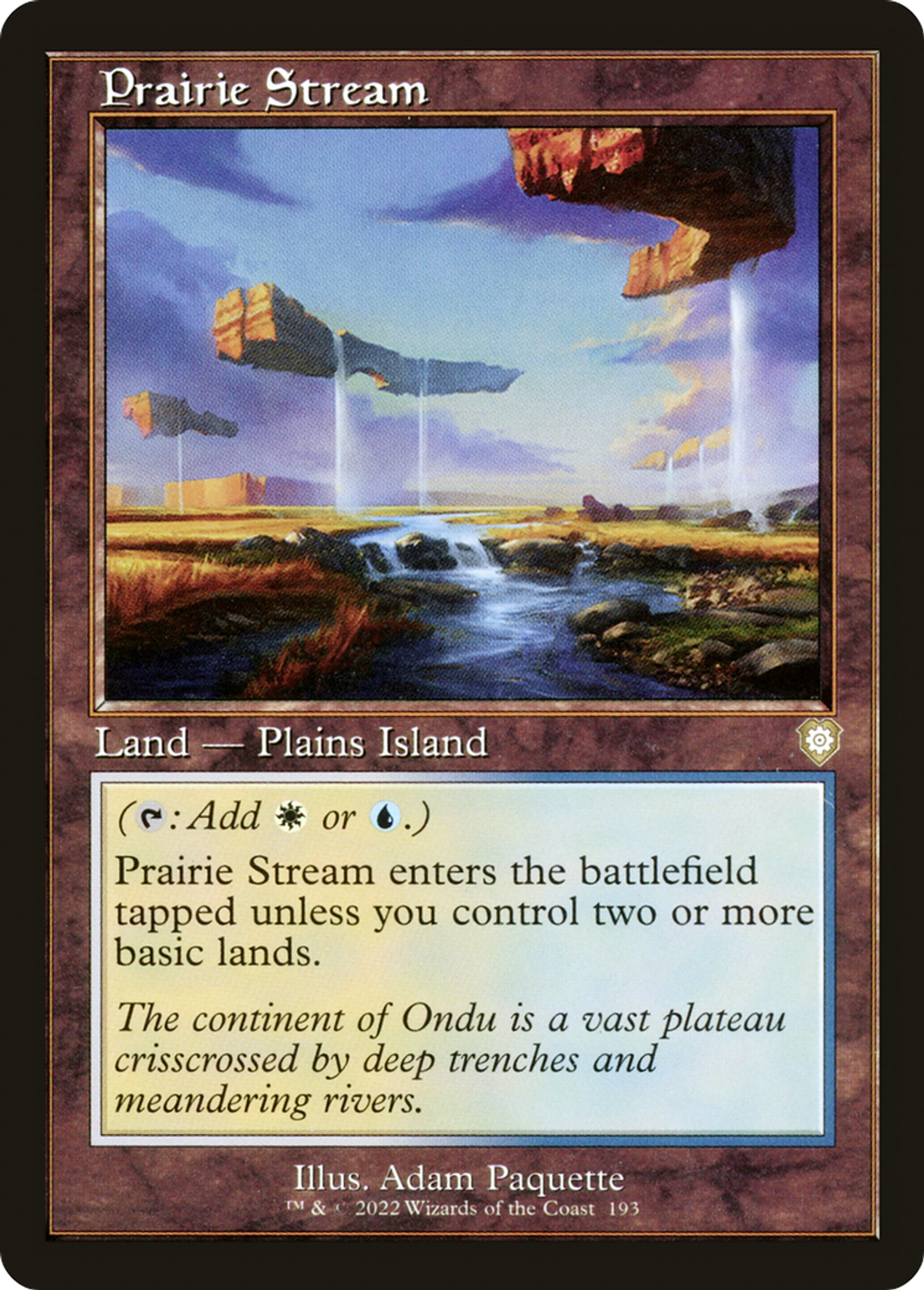 Prairie ruisselante — The Brothers' War Commander — Magic: The Gathering