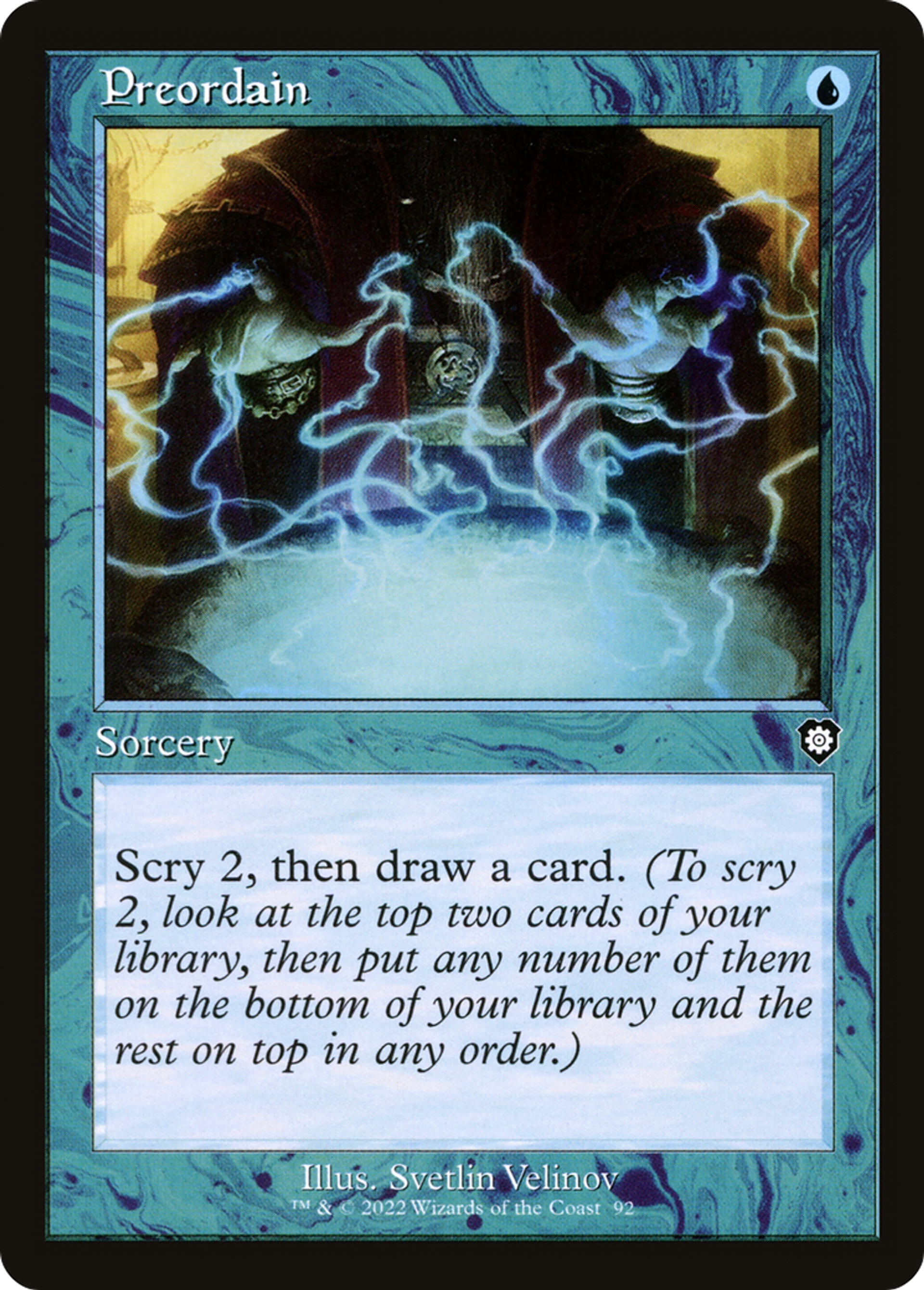 Preordain — The Brothers' War Commander — Magic: The Gathering