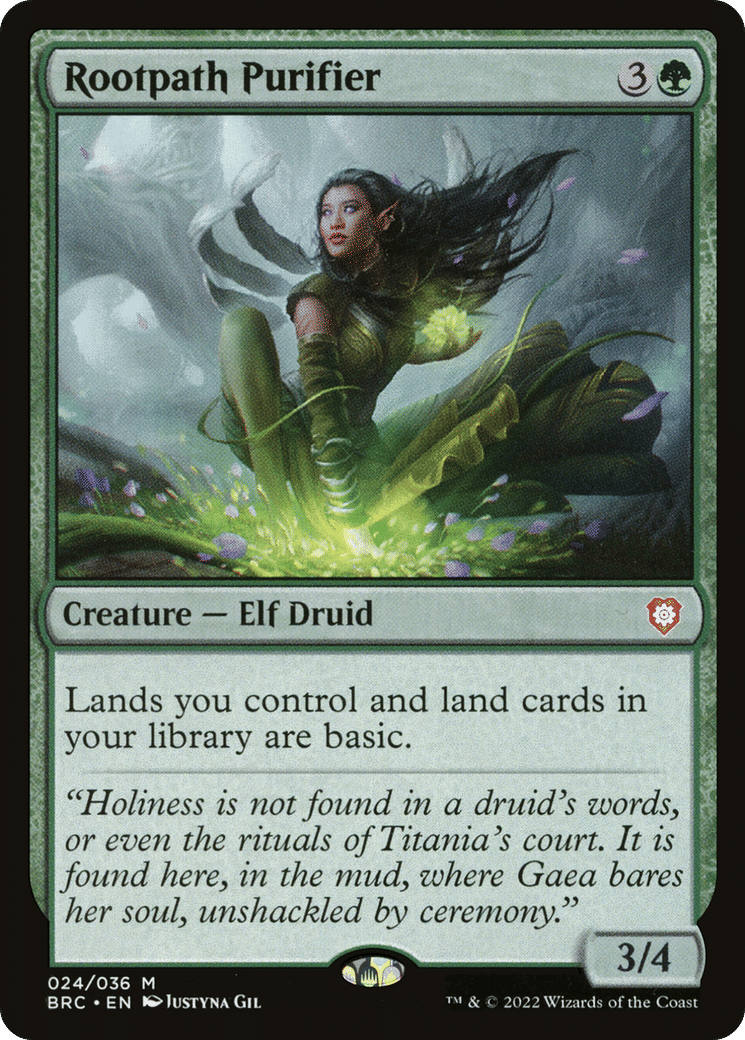 Rootpath Purifier — The Brothers' War Commander — Magic: The Gathering