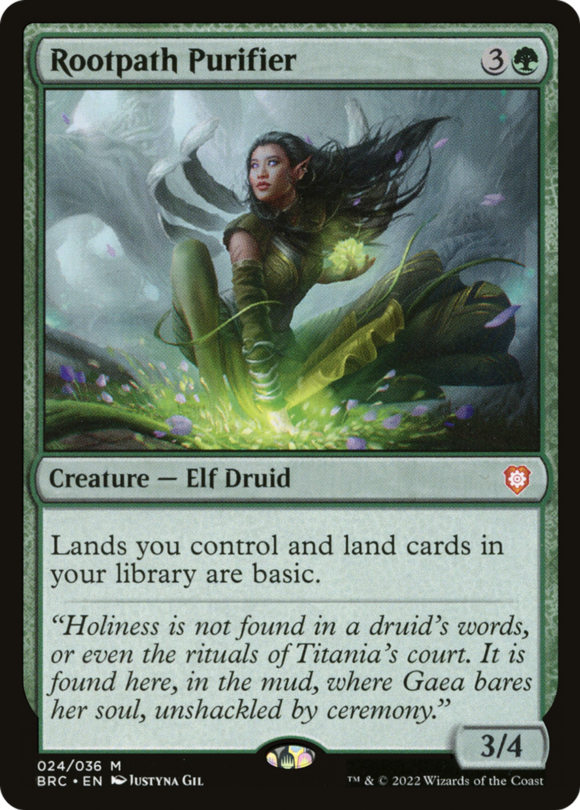 Purificatrice de la Voie des racines — The Brothers' War Commander — Magic: The Gathering
