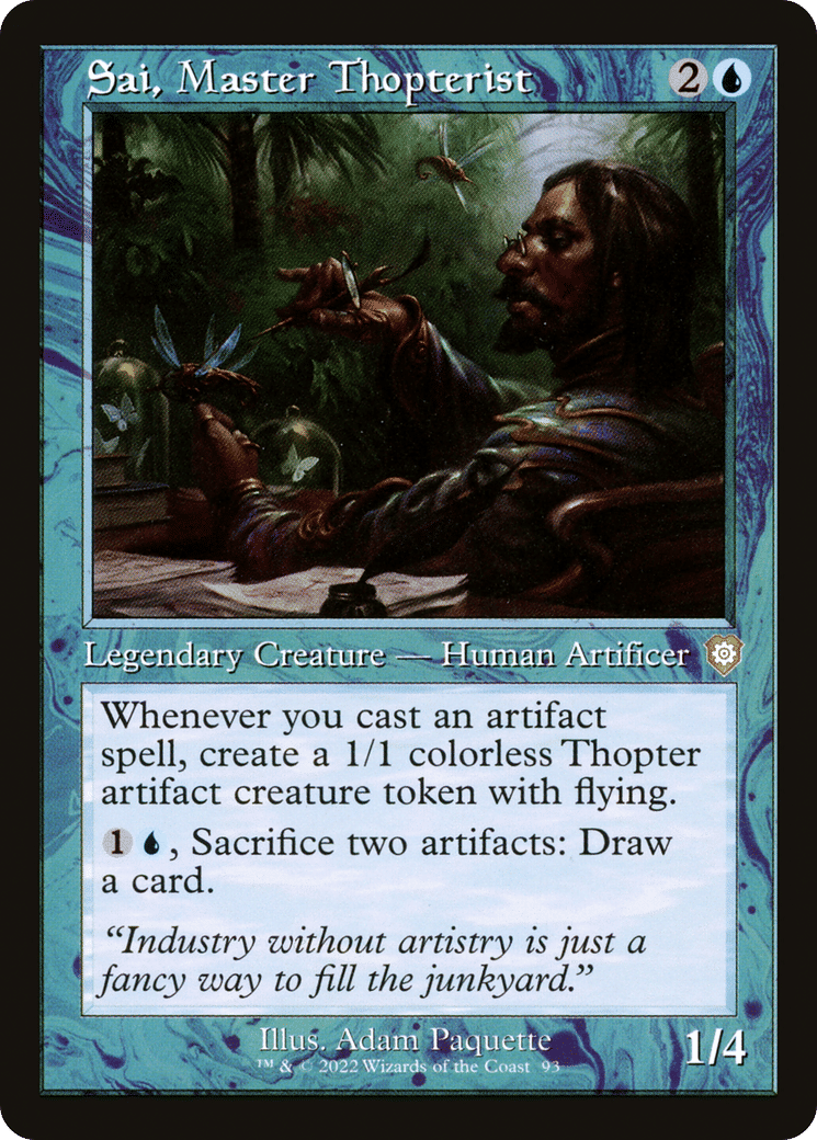 Sai, Master Thopterist — The Brothers' War Commander — Magic: The Gathering