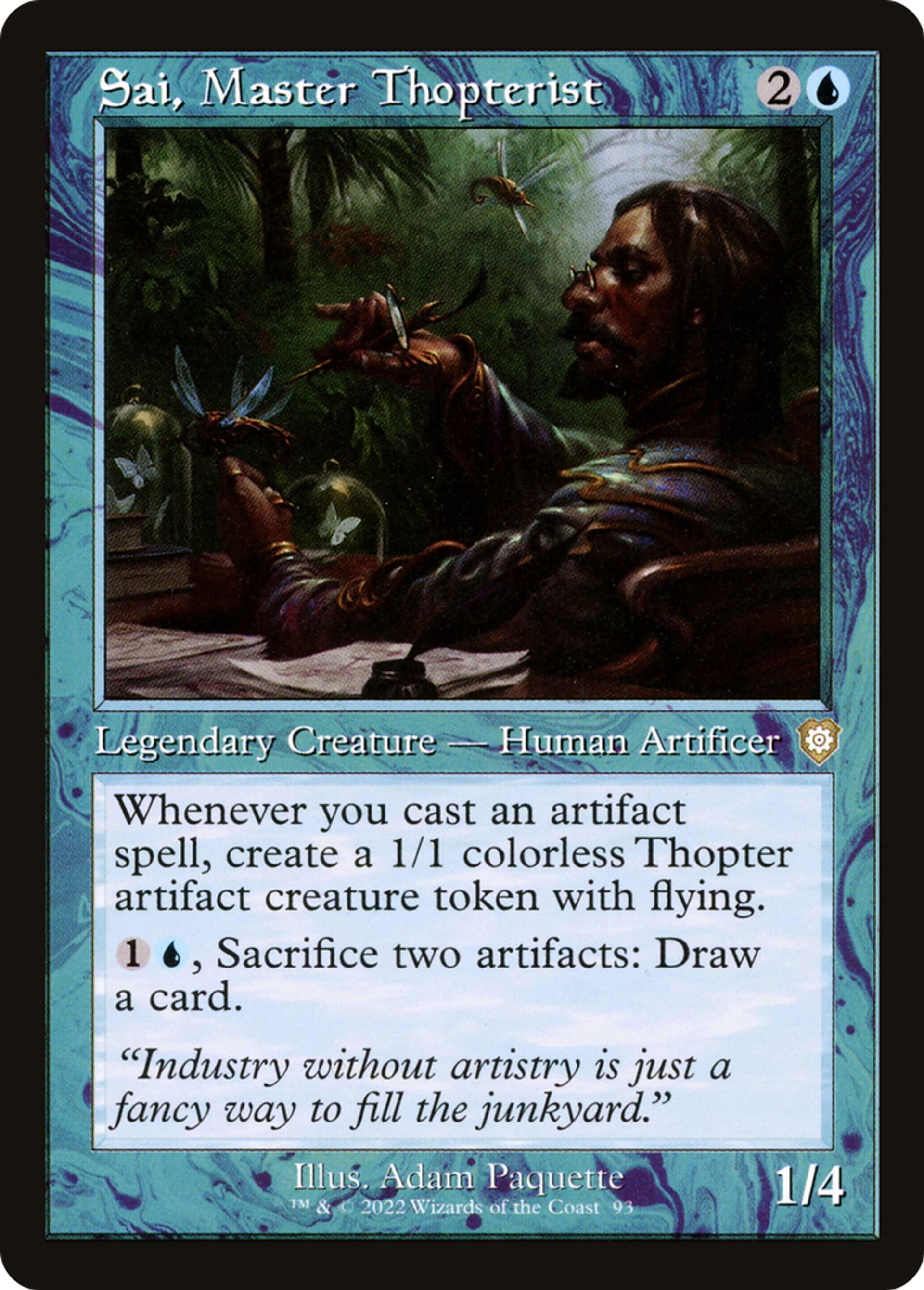 Sai, maître mécanoptériste — The Brothers' War Commander — Magic: The Gathering