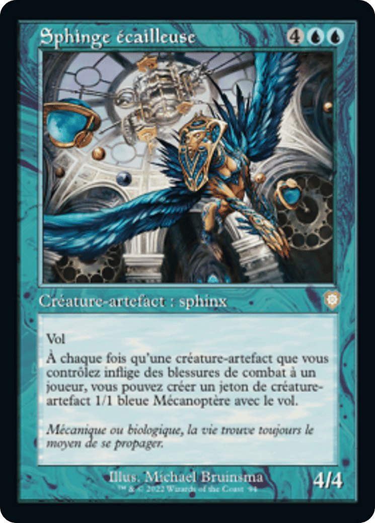 Sphinge écailleuse — The Brothers' War Commander — Magic: The Gathering