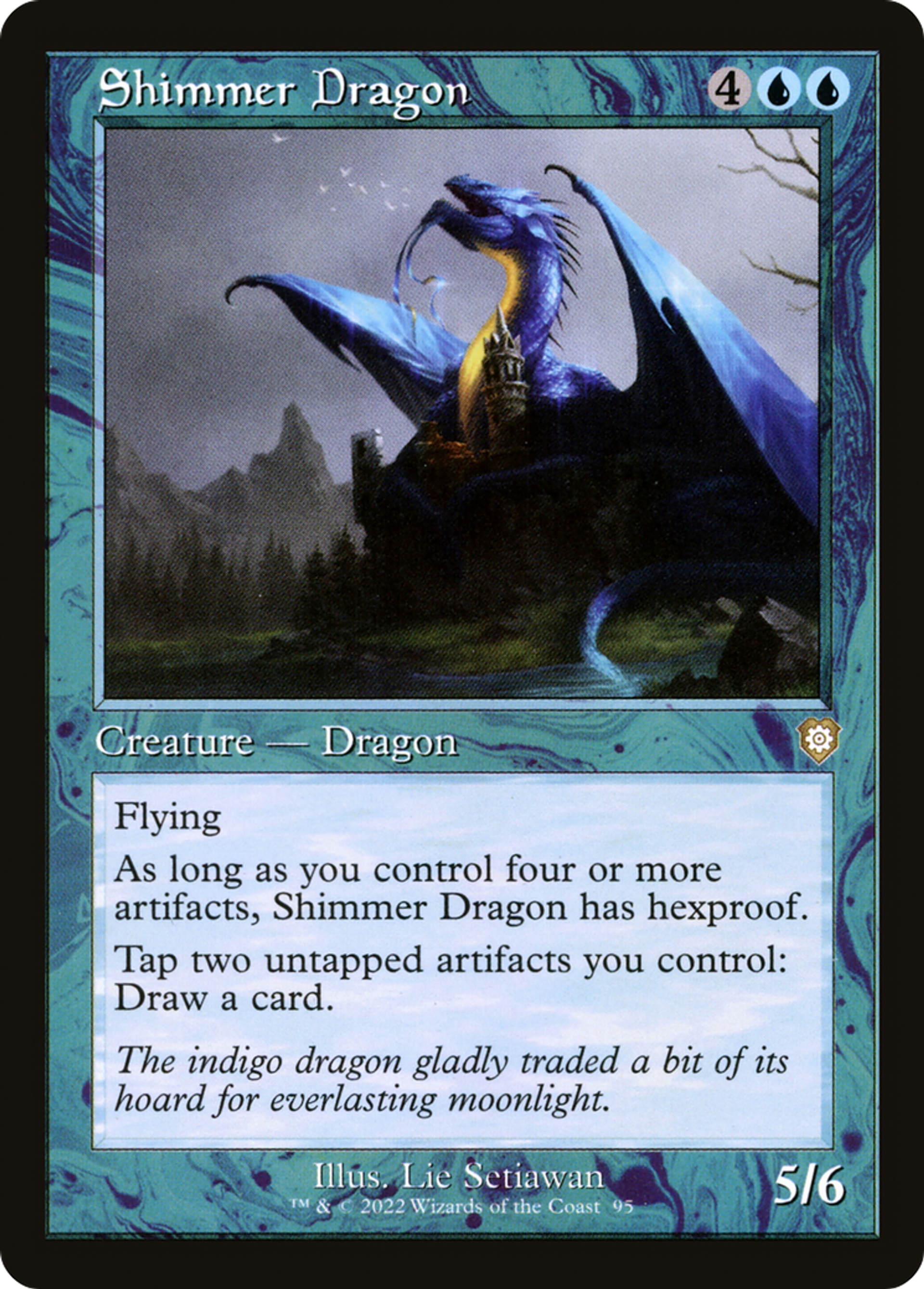 Shimmer Dragon — The Brothers' War Commander — Magic: The Gathering