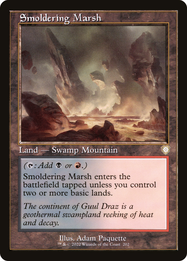 Smoldering Marsh — The Brothers' War Commander — Magic: The Gathering